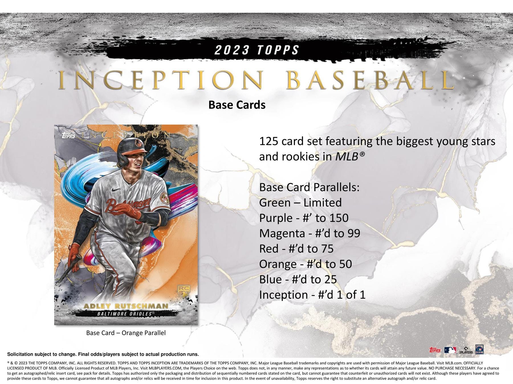 2023 Topps Inception Baseball Hobby Box - Image 9