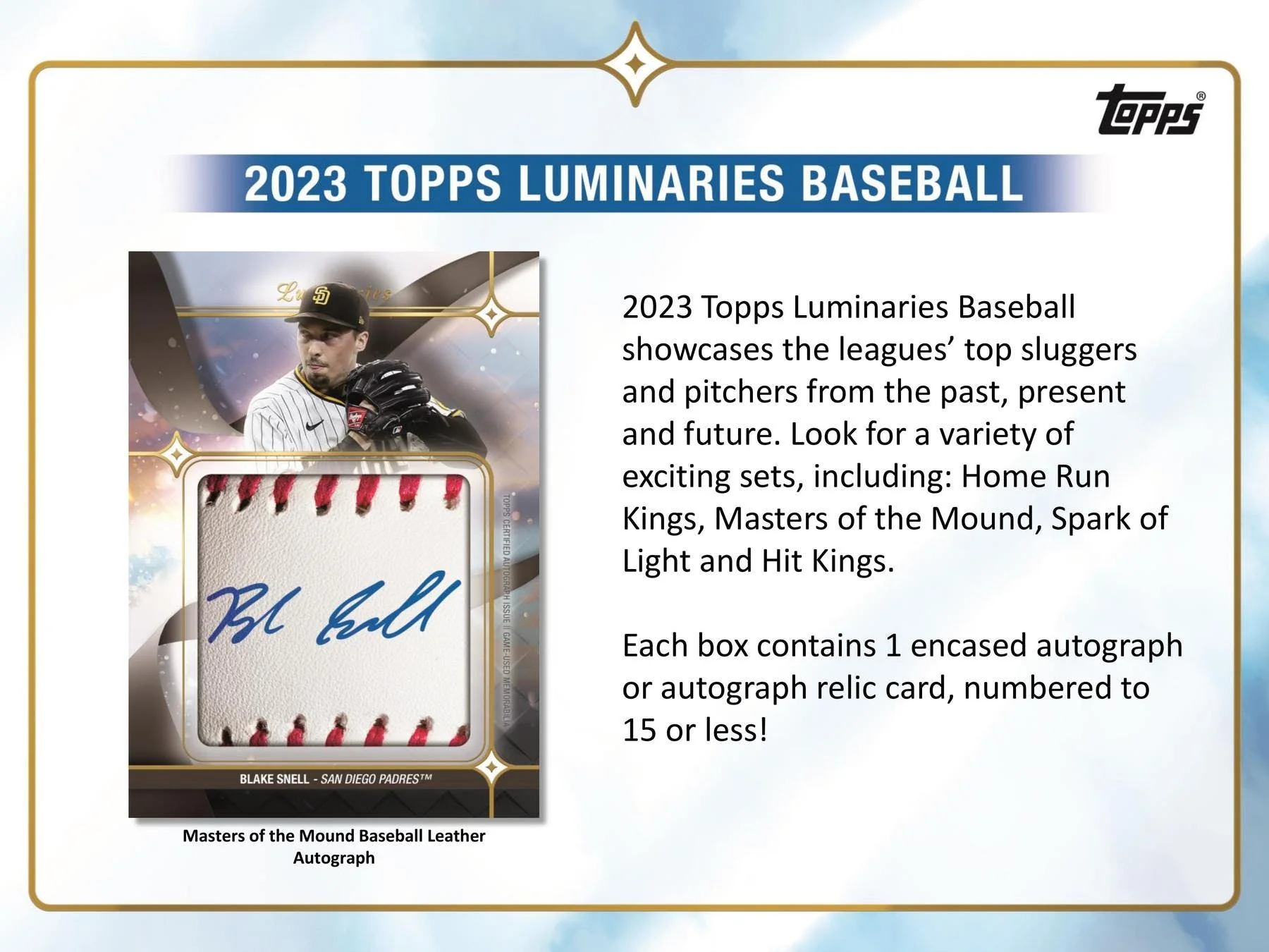 2023 Topps Luminaries Baseball Hobby Box - Image 4