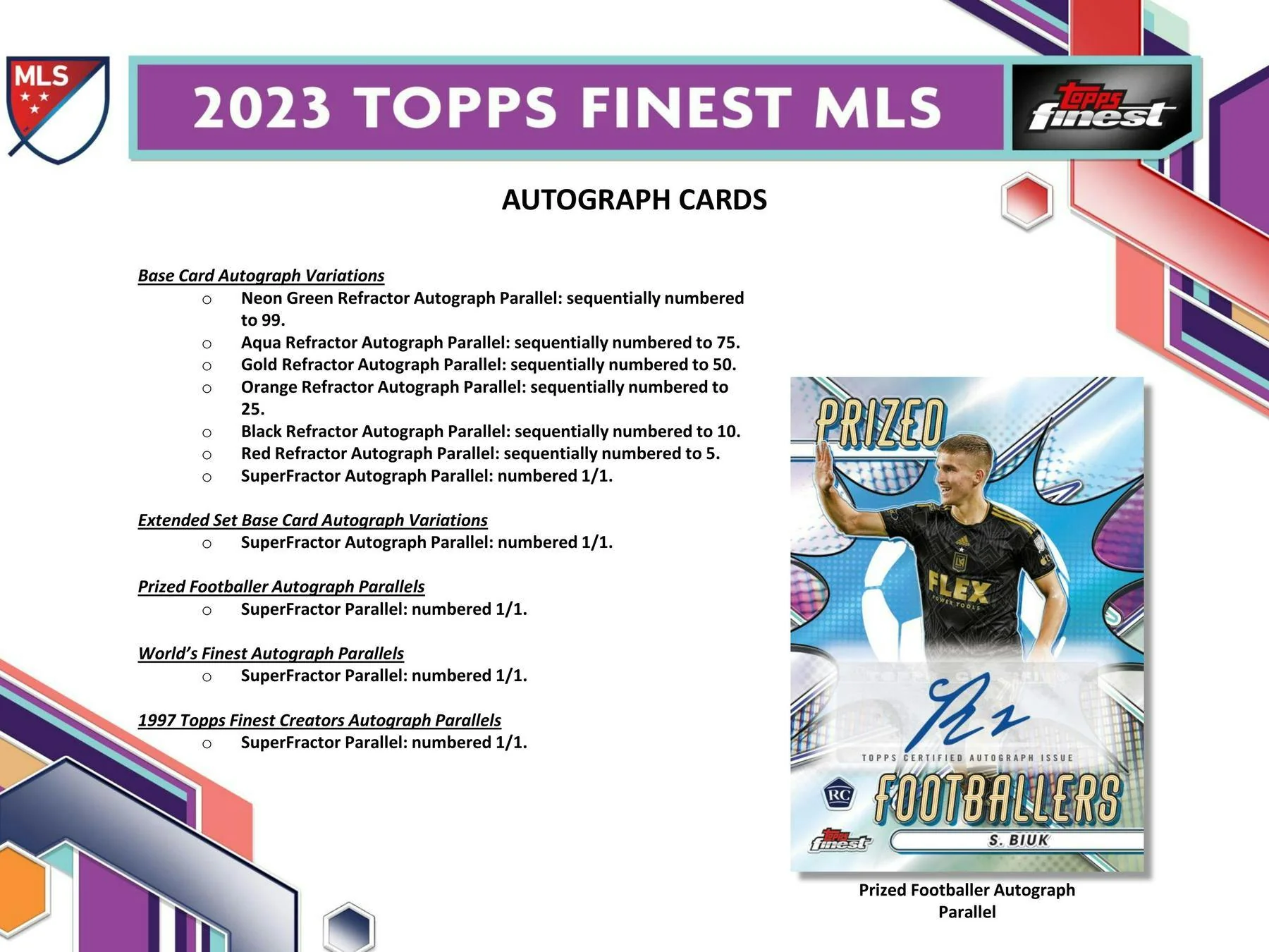 2023 Topps MLS Major League Soccer Finest Soccer Hobby Box - Image 8