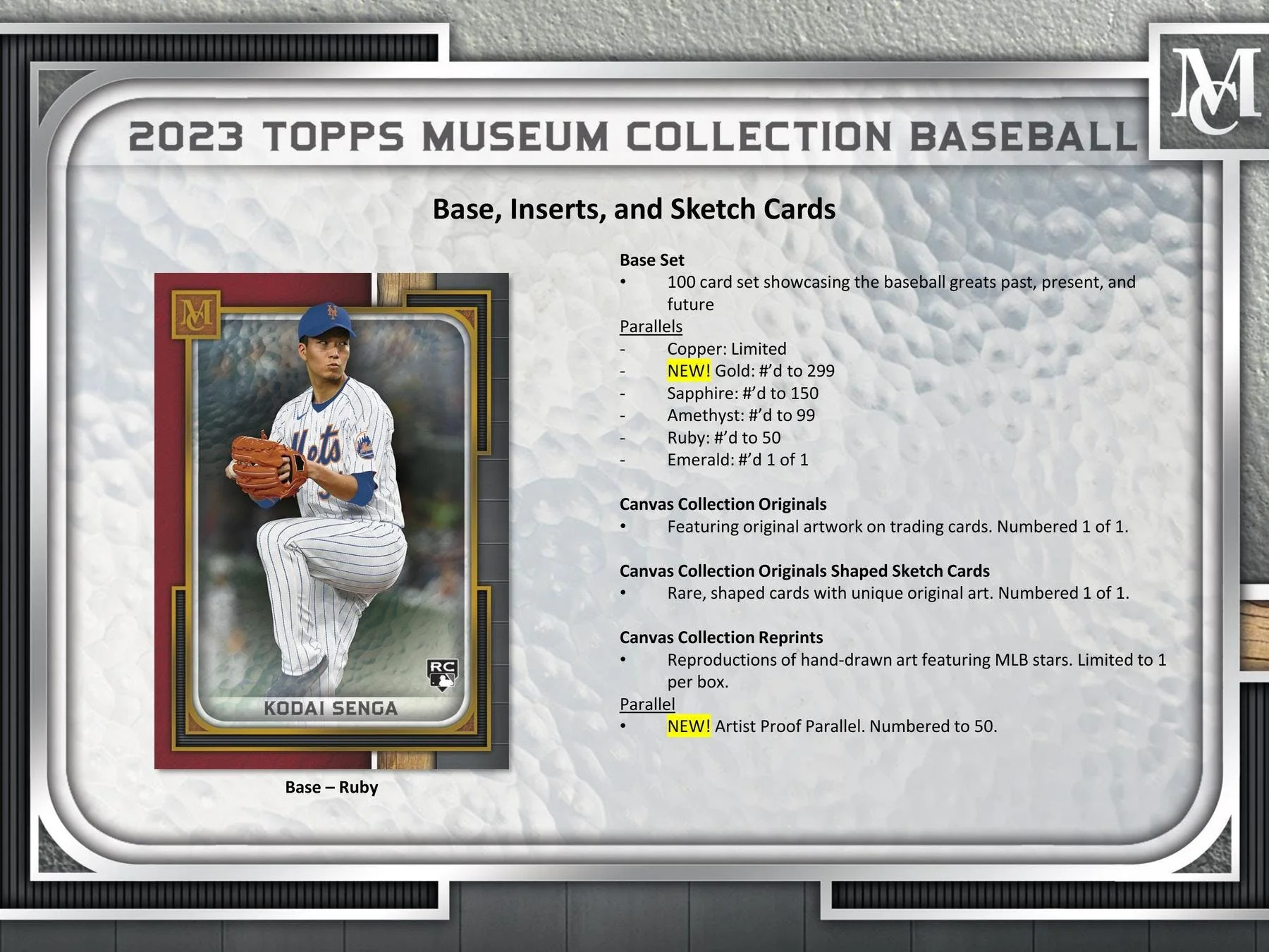 2023 Topps Museum Collection Baseball Hobby Box - Image 10
