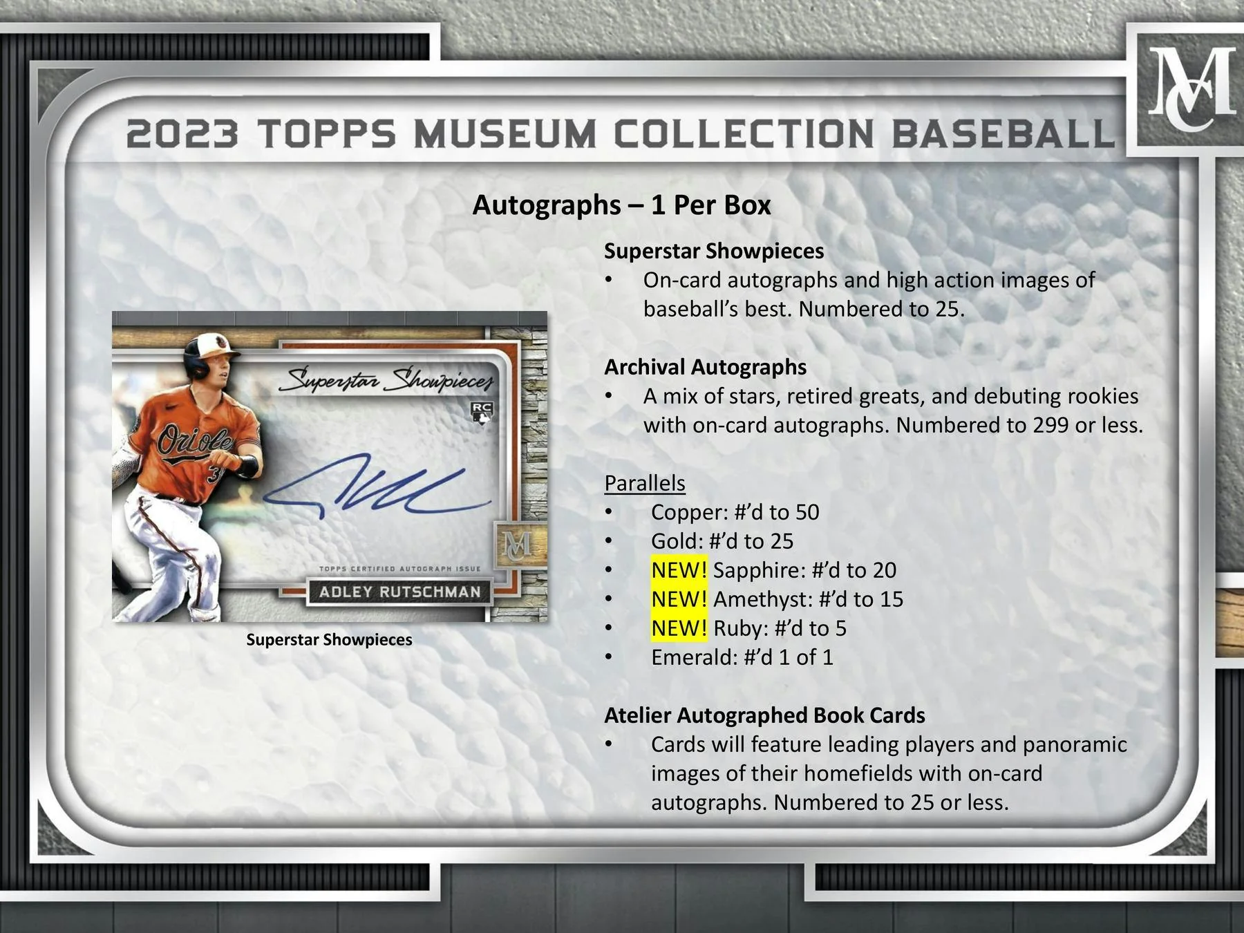 2023 Topps Museum Collection Baseball Hobby Box - Image 3