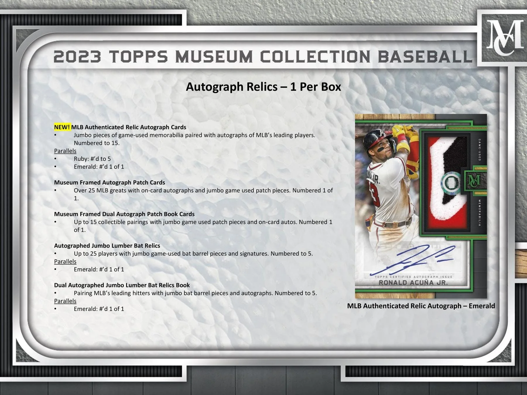 2023 Topps Museum Collection Baseball Hobby Box - Image 5