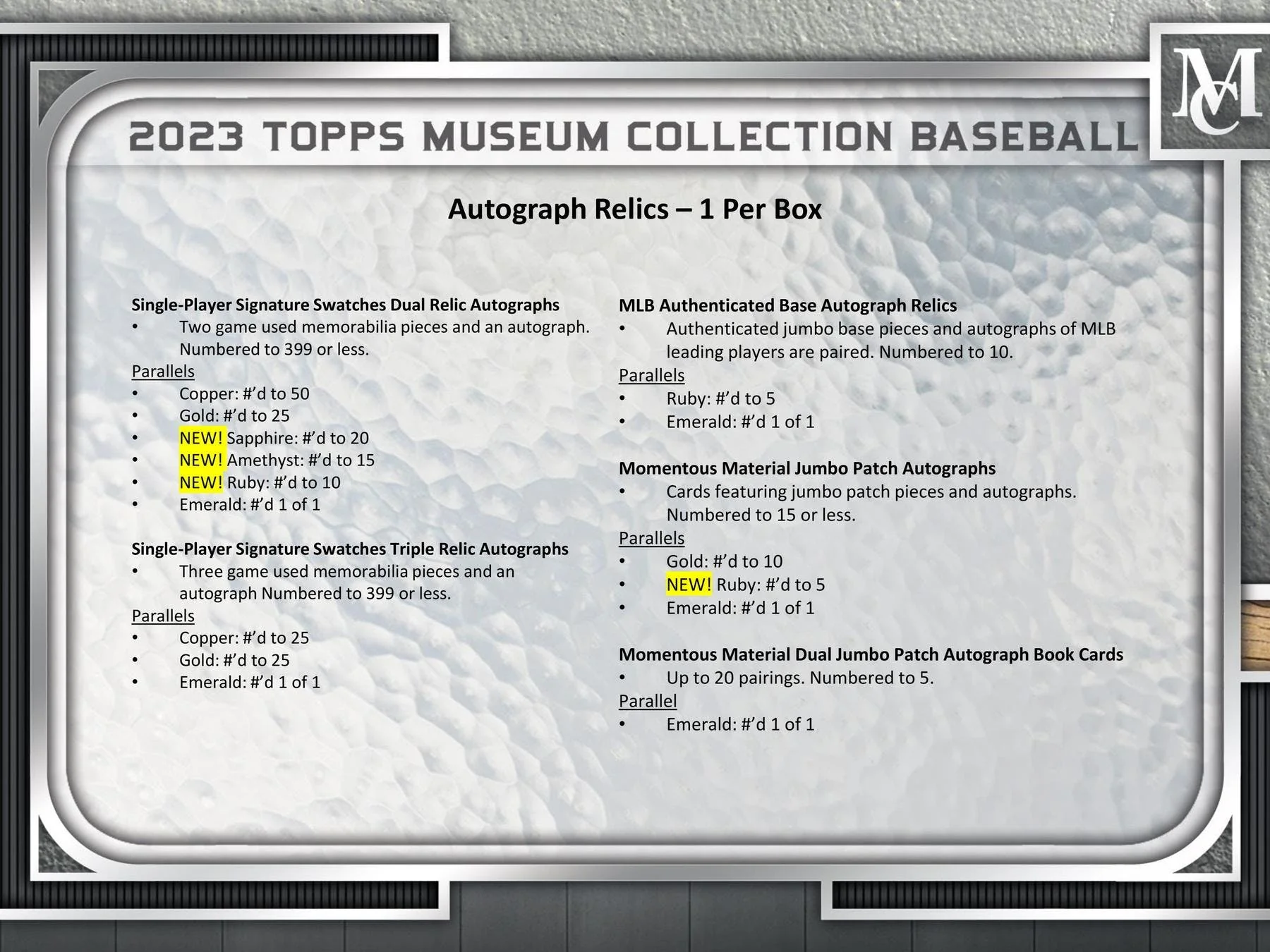 2023 Topps Museum Collection Baseball Hobby Box - Image 6