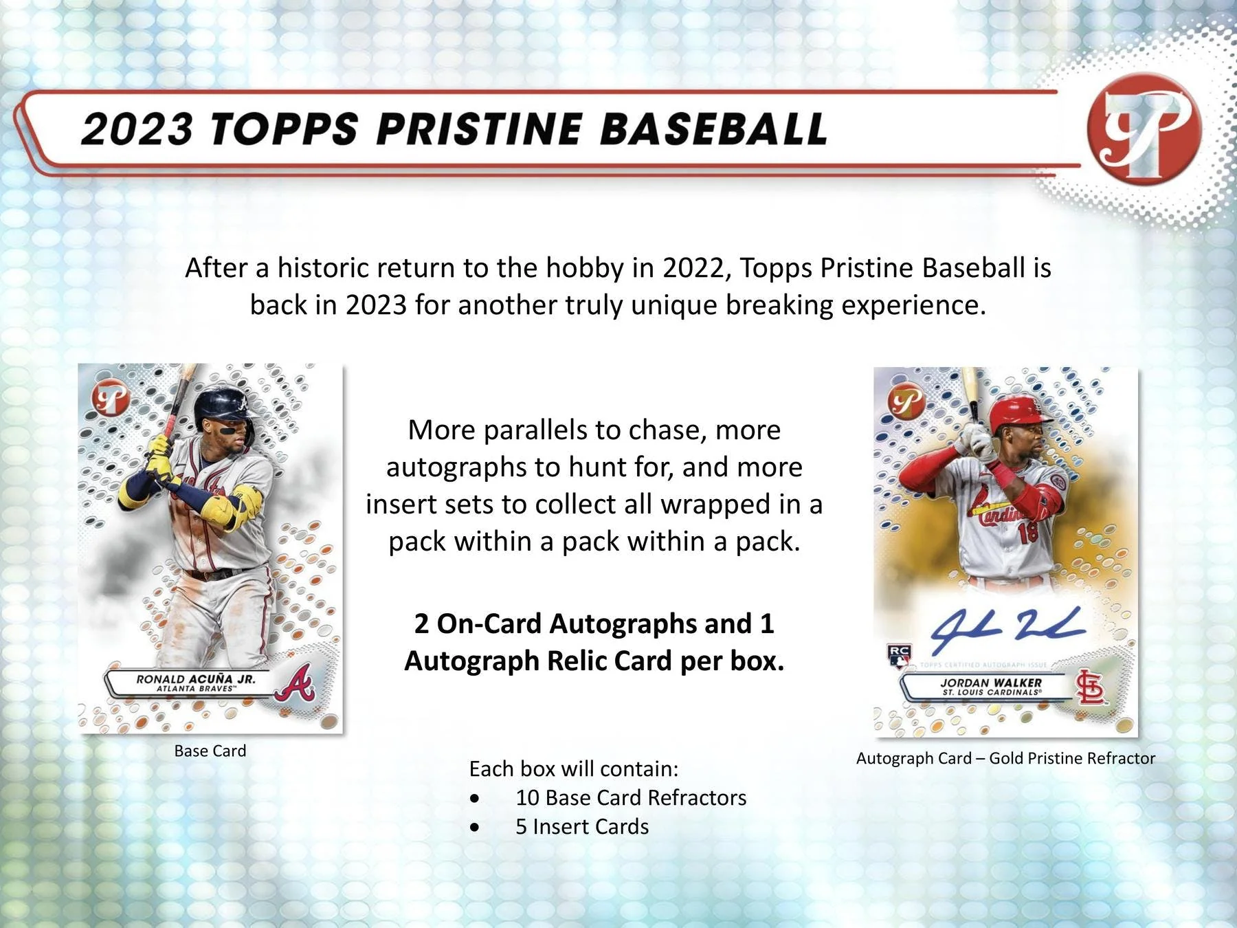2023 Topps Pristine Baseball Hobby Box - Image 4