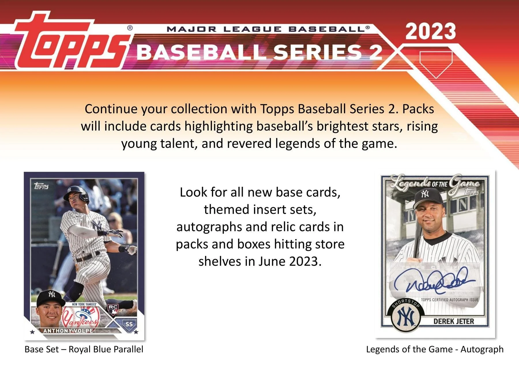 2023 Topps Series 2 Baseball Blaster Box (Commemorative Relic Card!) - Image 3