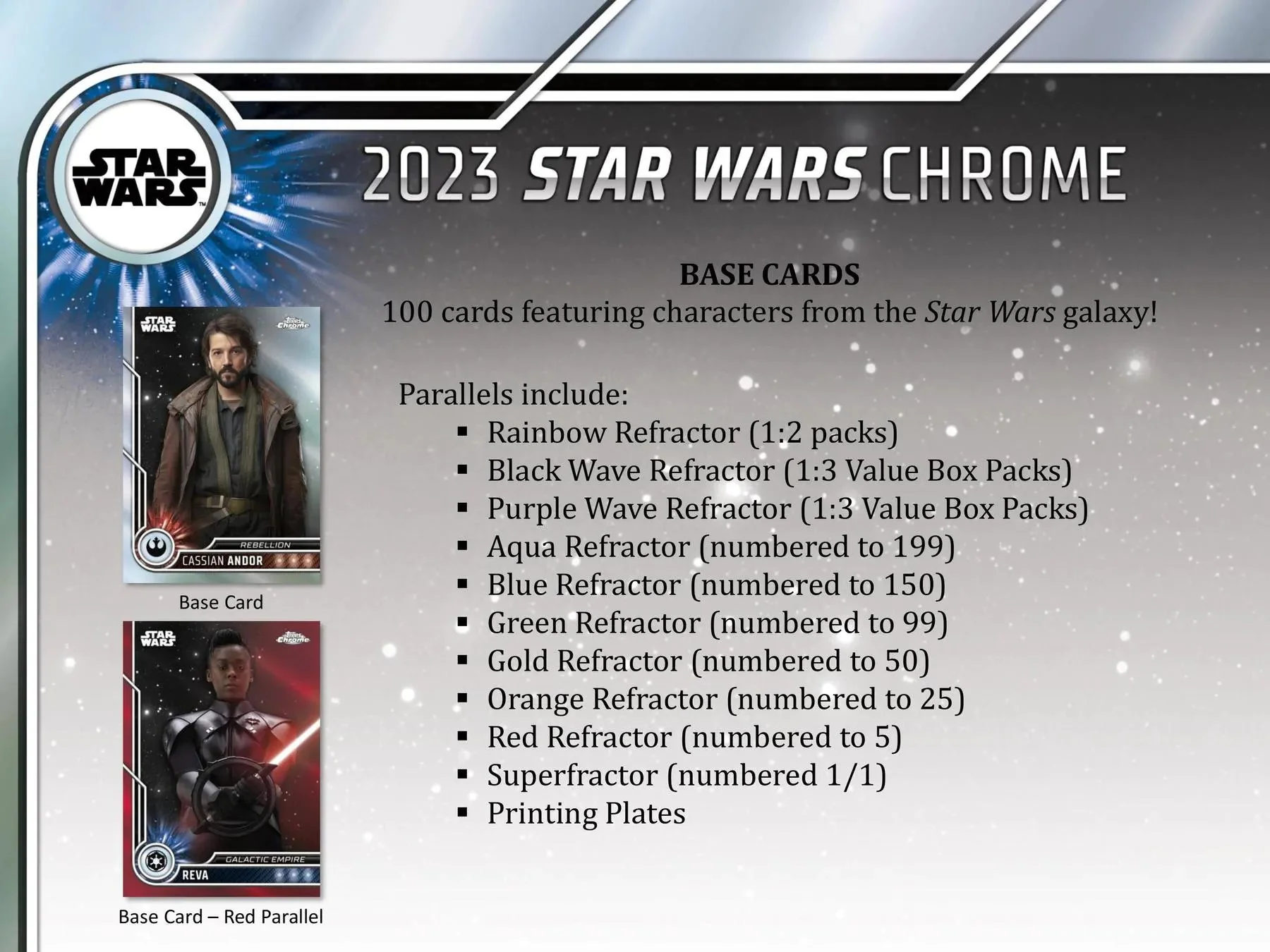 2023 Topps Star Wars Chrome 10-Pack Blaster Box - Image 4