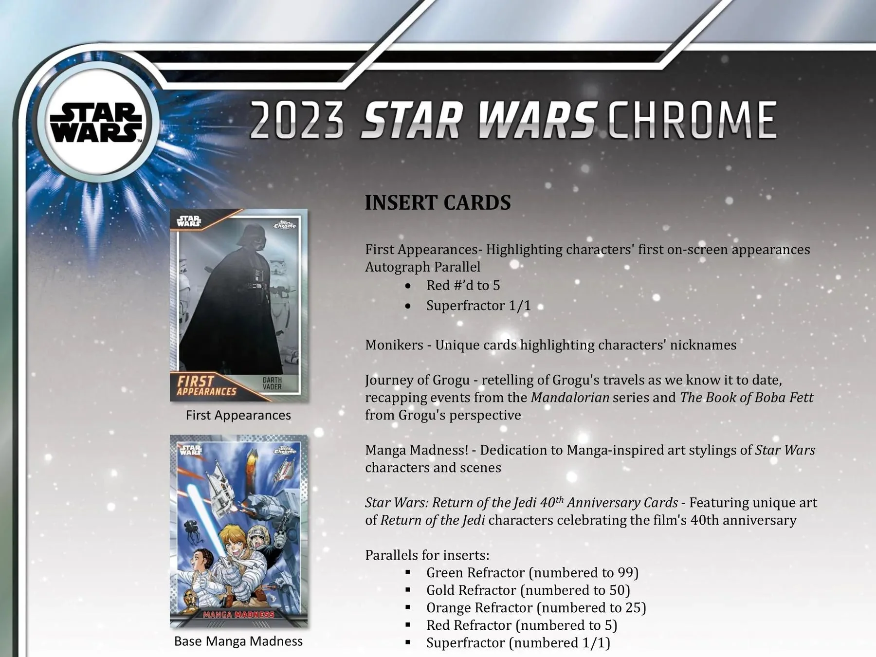 2023 Topps Star Wars Chrome 10-Pack Blaster Box - Image 5