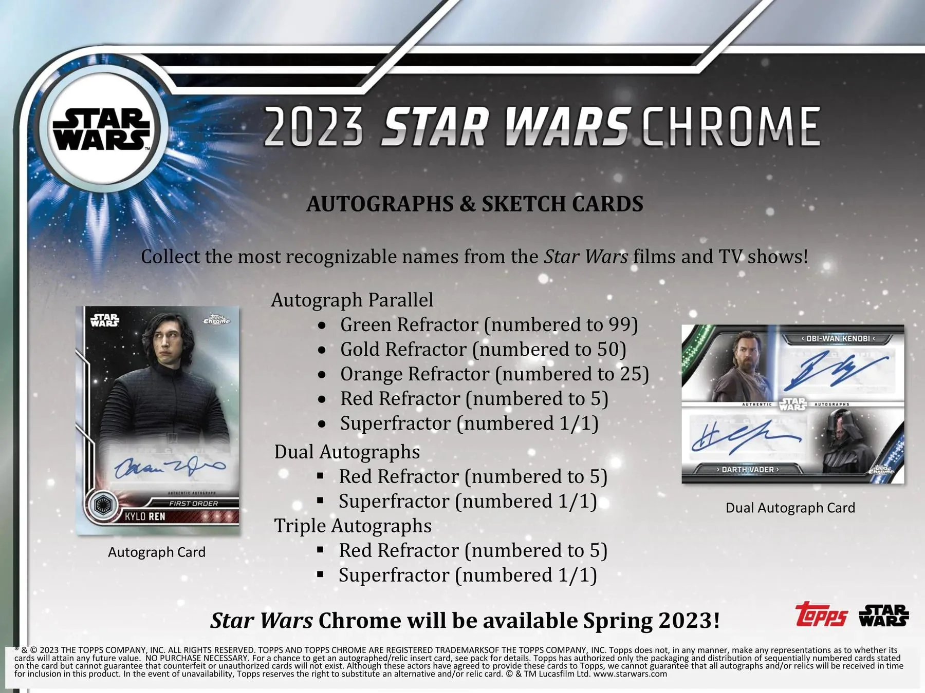 2023 Topps Star Wars Chrome 10-Pack Blaster Box - Image 6