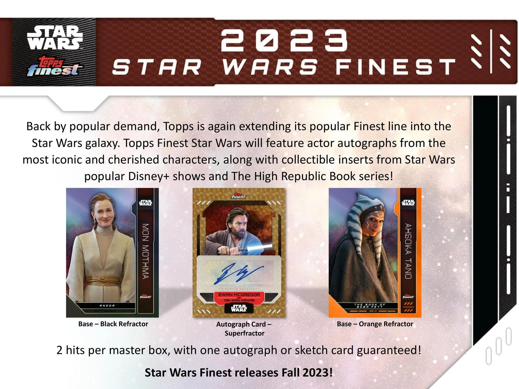 2023 Topps Star Wars Finest Hobby Box - Image 3