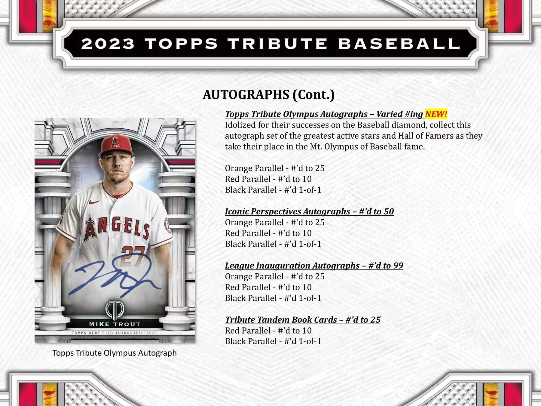 2023 Topps Tribute Baseball Hobby Box - Image 6
