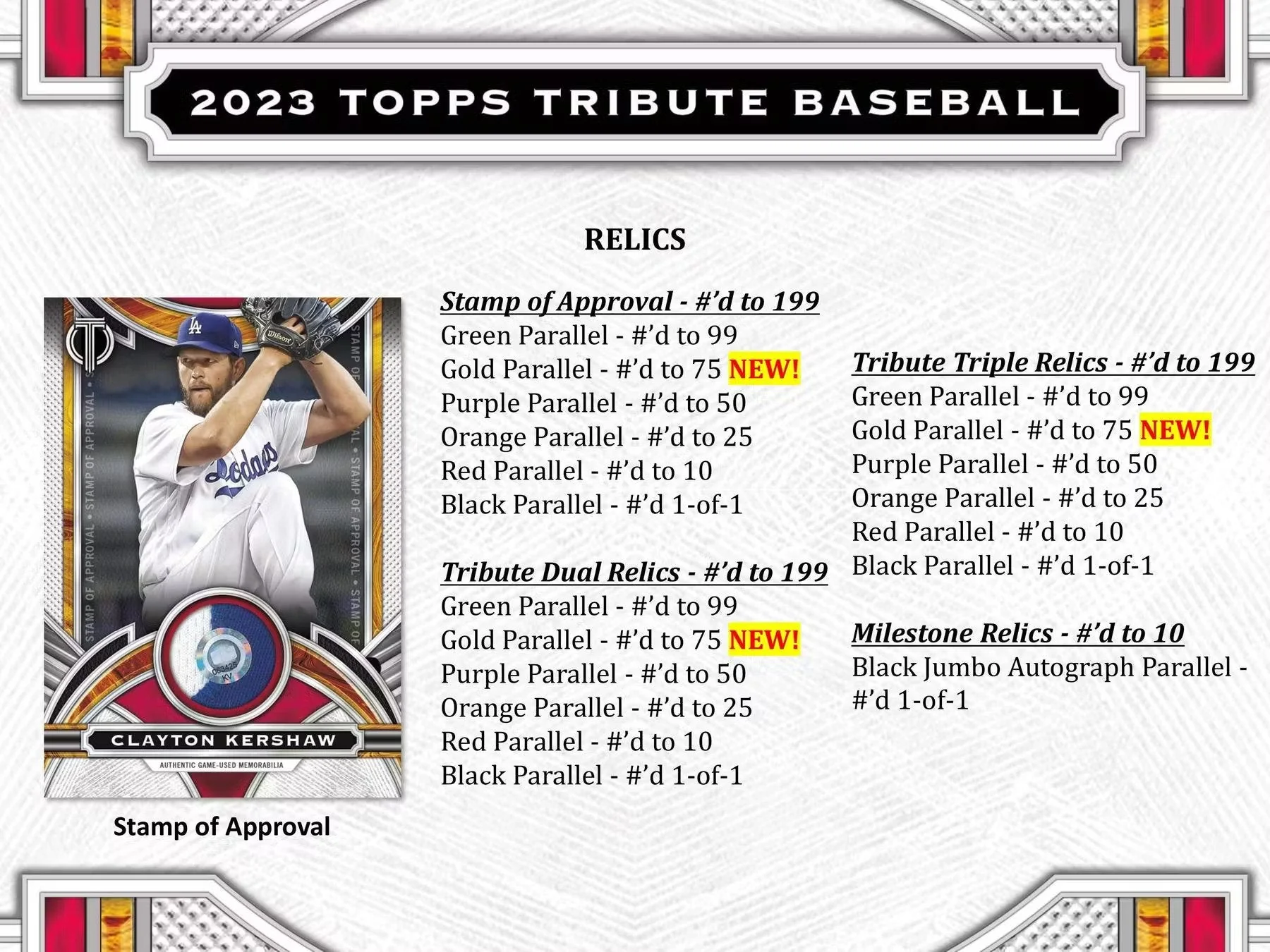 2023 Topps Tribute Baseball Hobby Box - Image 7