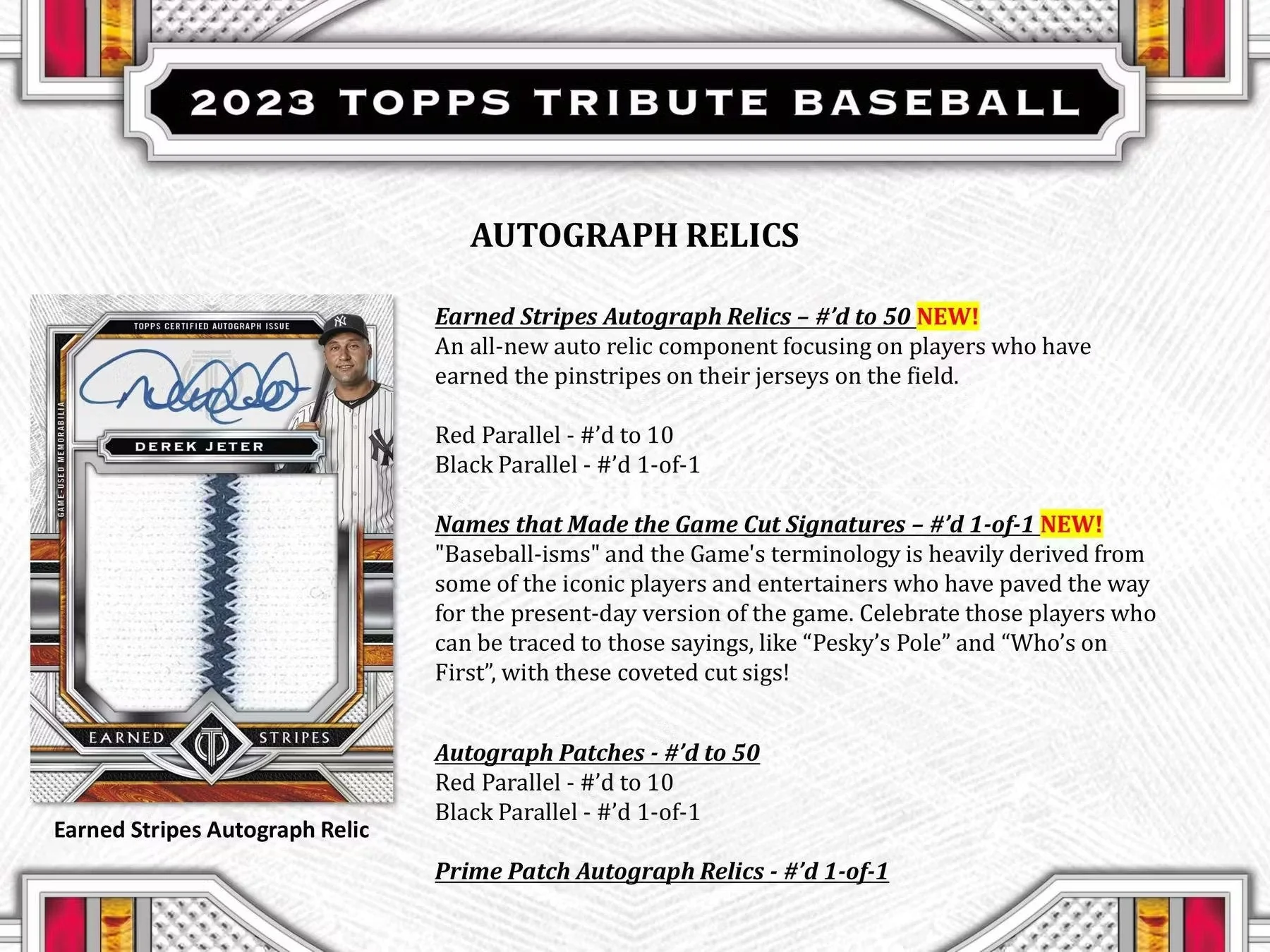 2023 Topps Tribute Baseball Hobby Box - Image 9