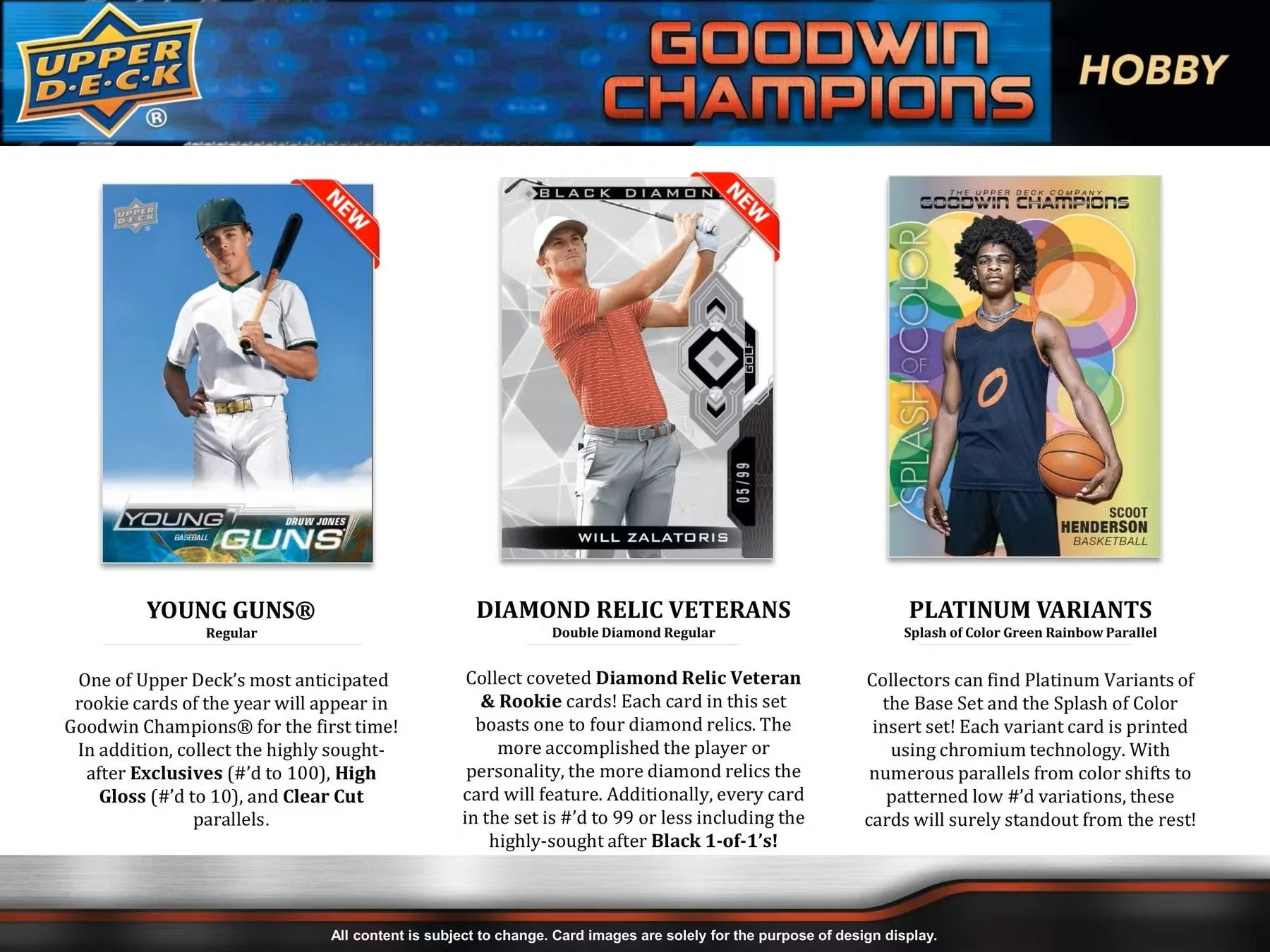 2023 Upper Deck Goodwin Champions CDD Exclusive Hobby Box - Image 5