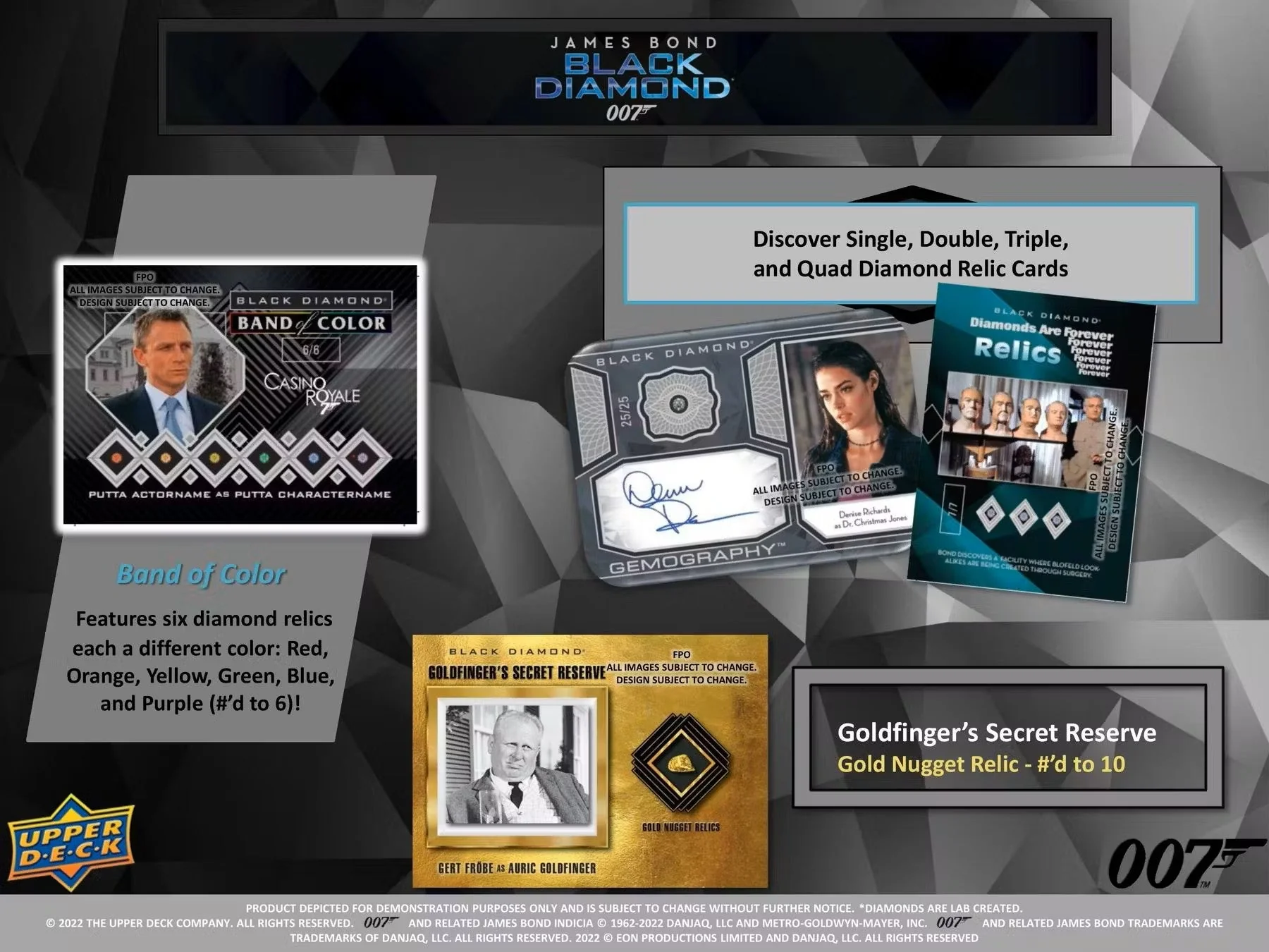 2023 Upper Deck James Bond 007 Black Diamond Trading Cards Hobby Box - Image 5