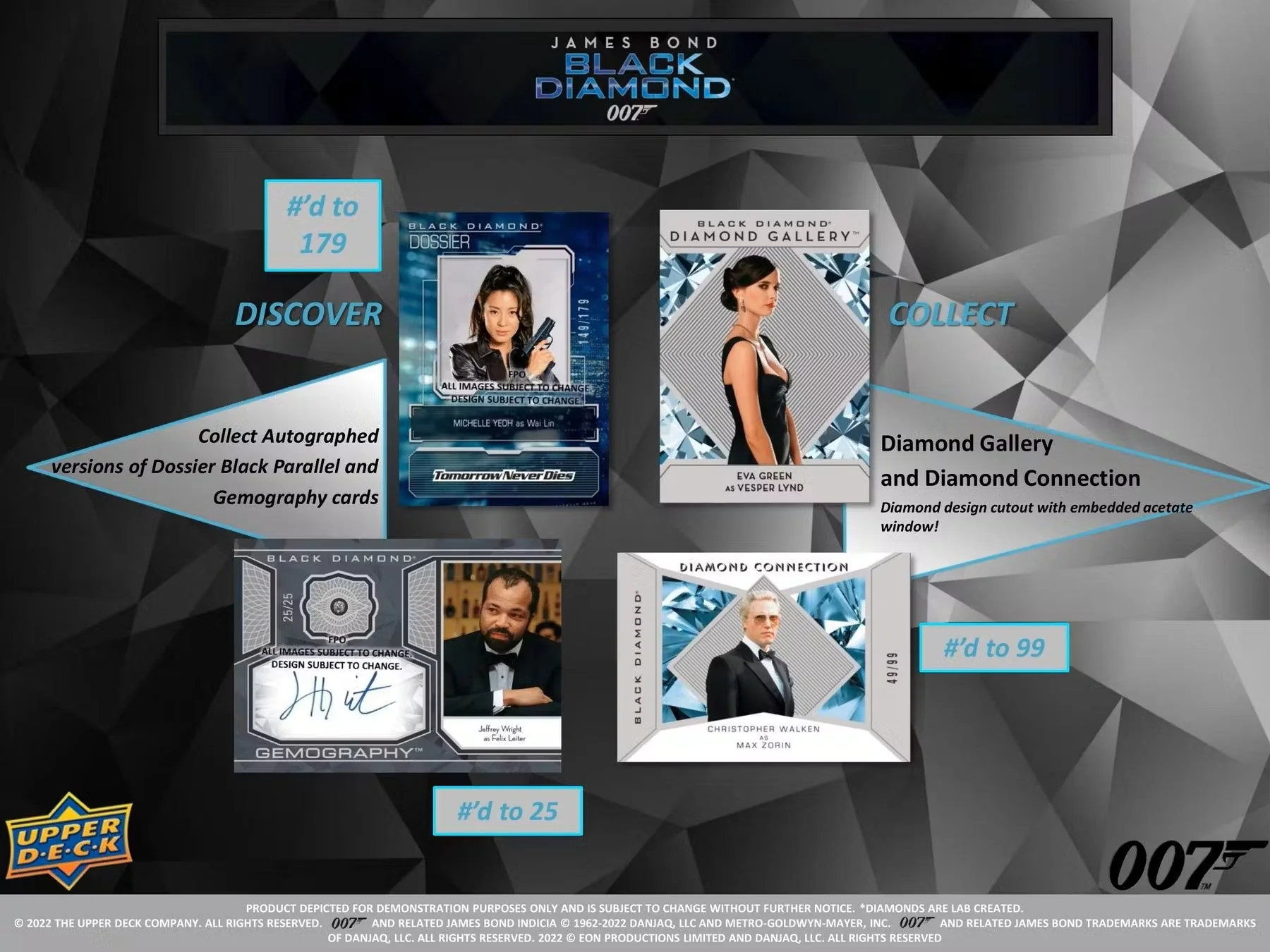 2023 Upper Deck James Bond 007 Black Diamond Trading Cards Hobby Box - Image 8