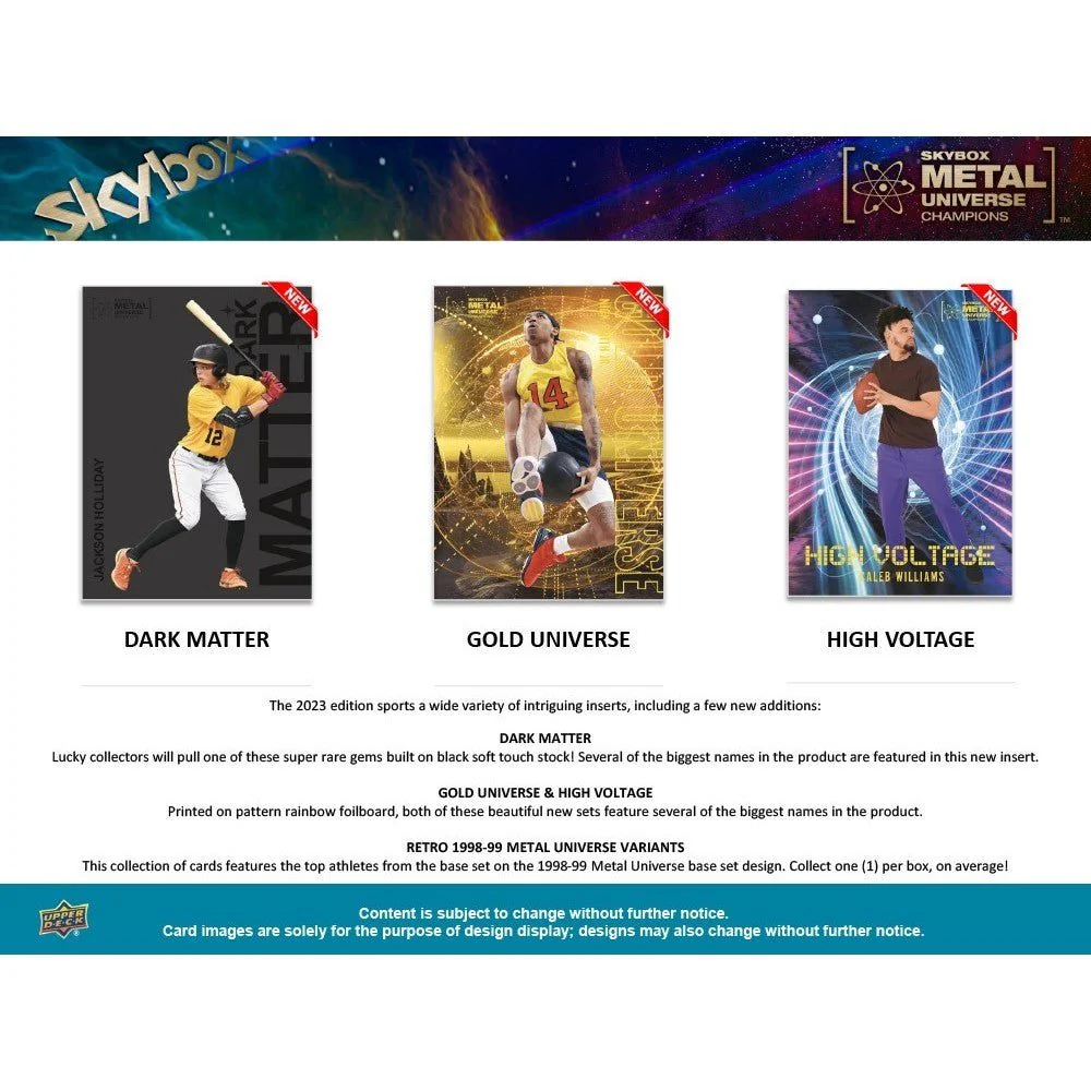 2023 Upper Deck Skybox Metal Universe Champions Blaster - Image 3
