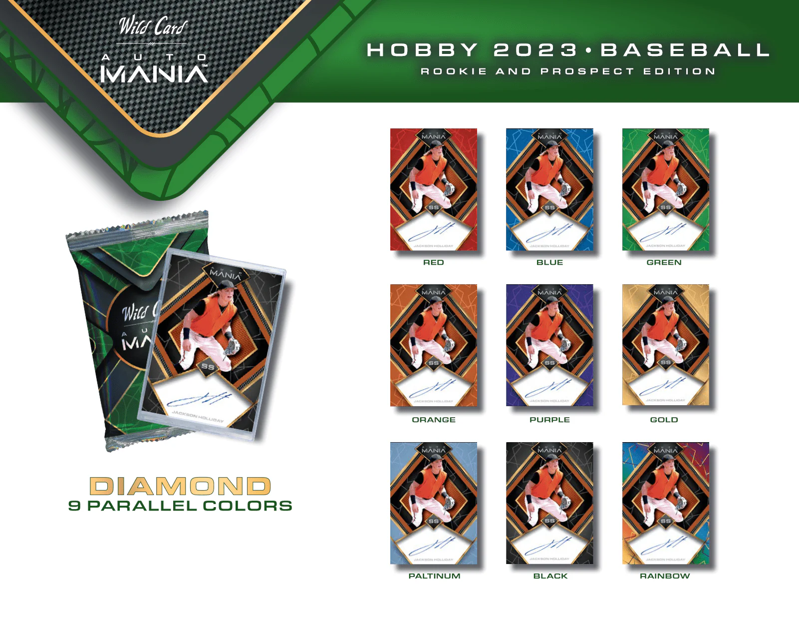 2023 Wild Card Auto Mania Rookie & Prospect Edition Baseball Hobby Box - Image 4