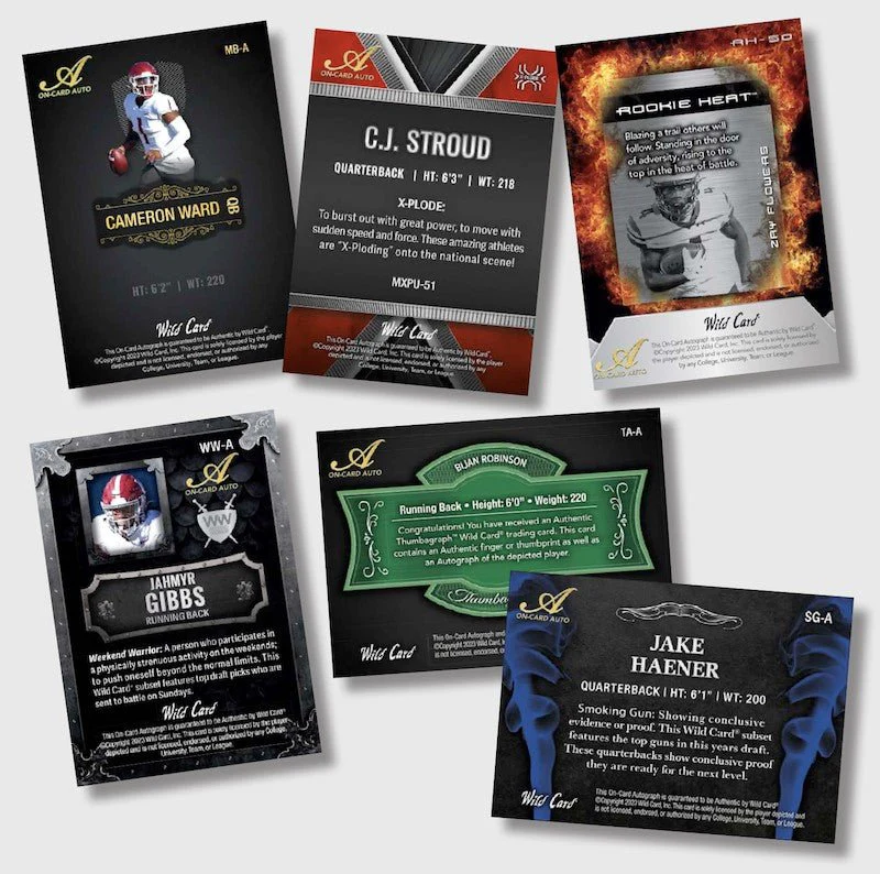 2023 Wild Card Matte Football Premium Edition Hobby Box - Image 8