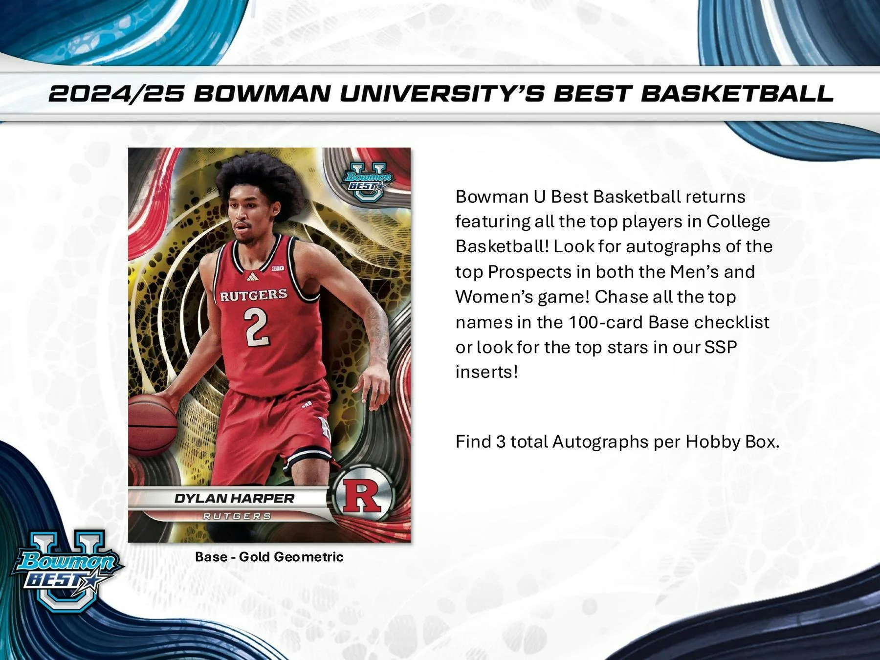 2024-25 Bowman University Best Basketball Hobby Box - Image 2
