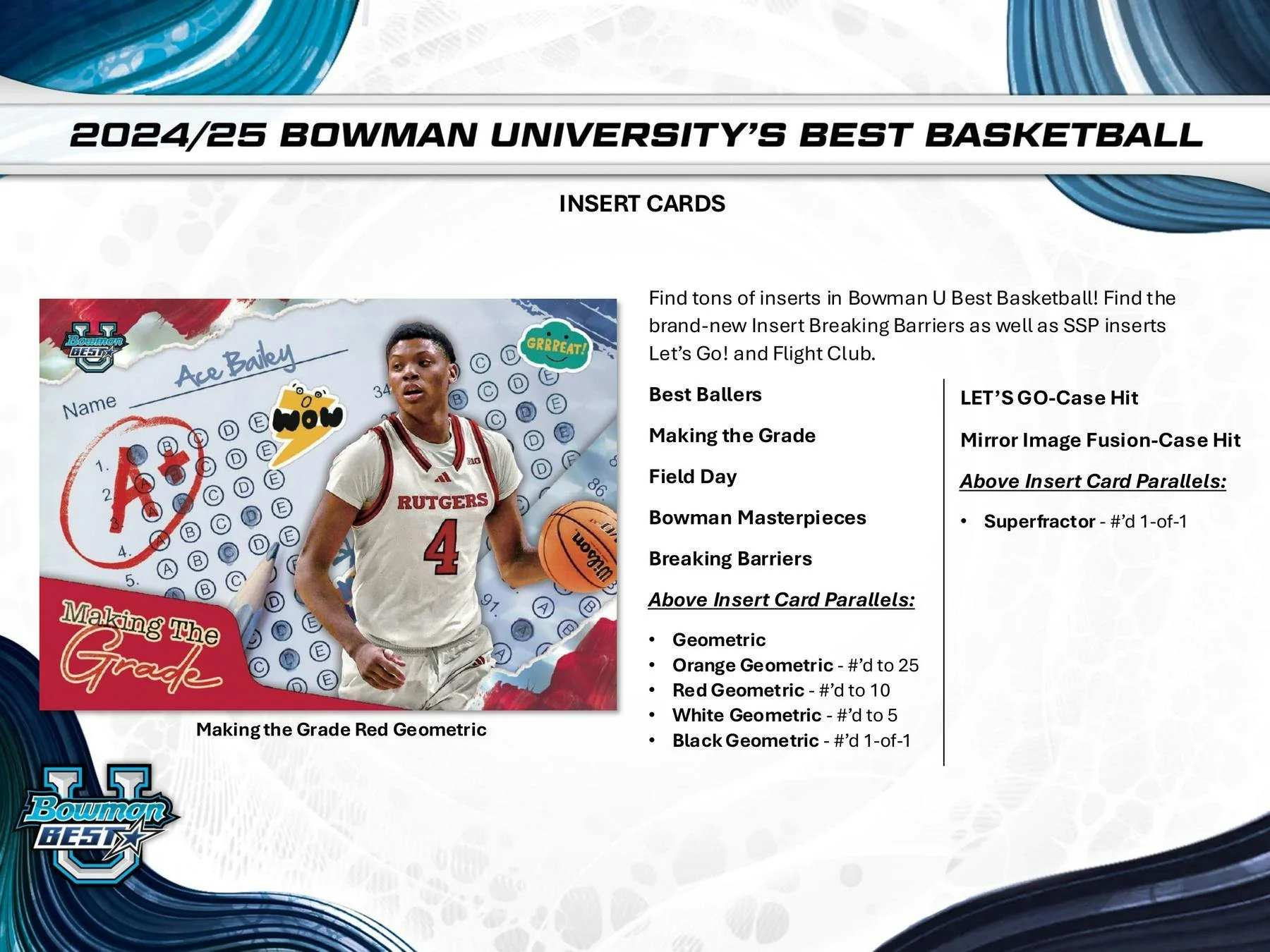 2024-25 Bowman University Best Basketball Hobby Box - Image 5