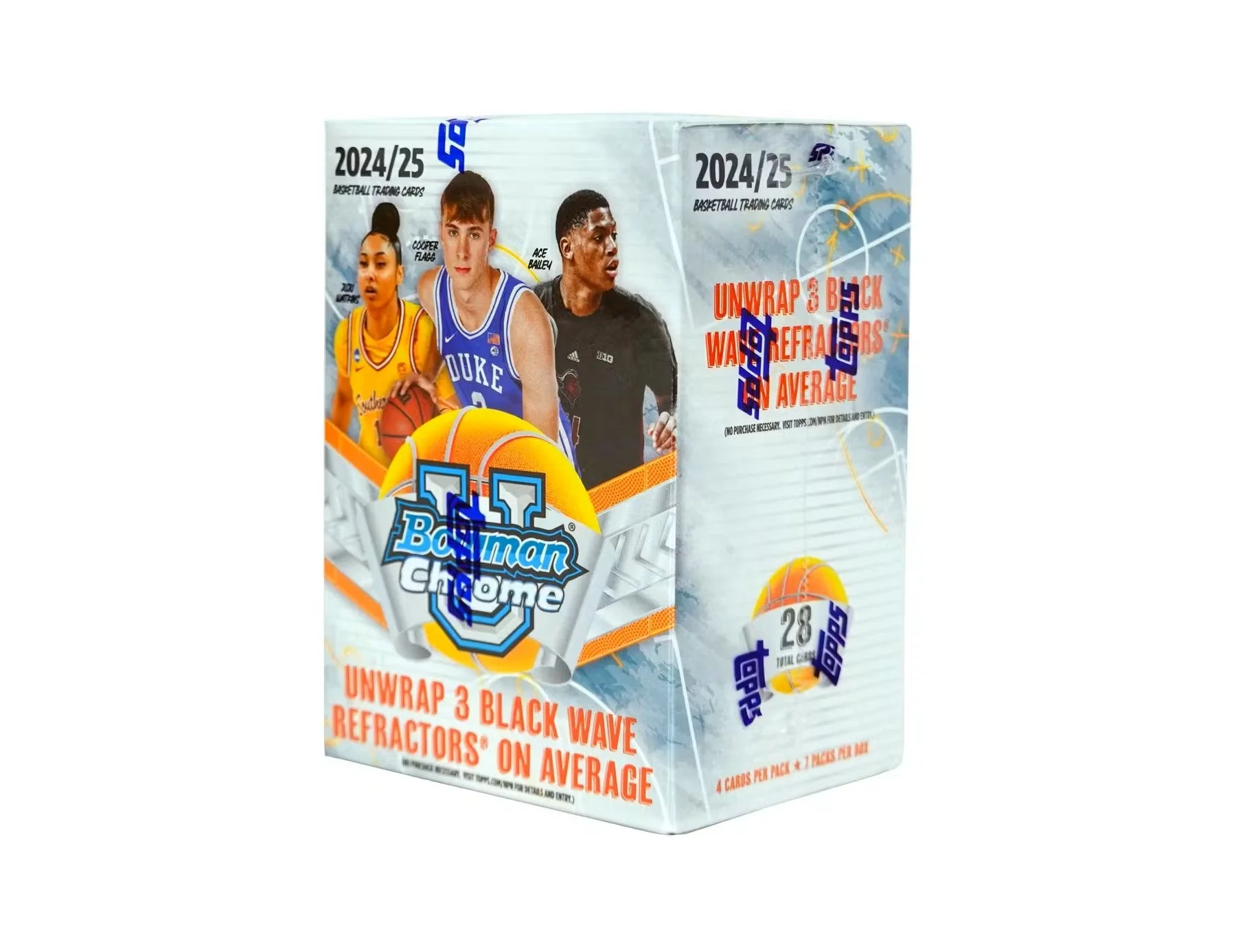 2024-25 Bowman University Chrome Basketball 7-Pack Blaster Box - Image 2
