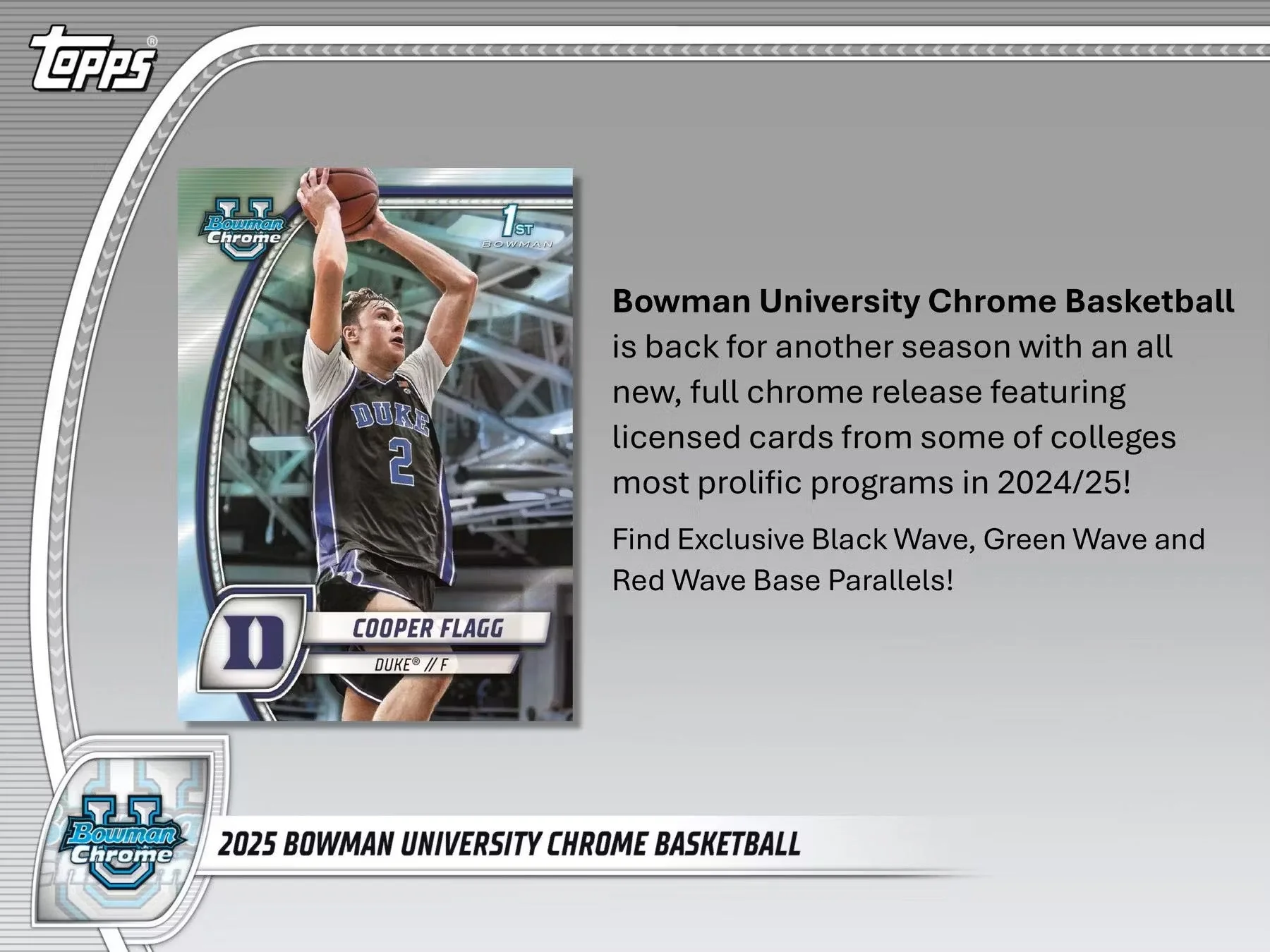2024-25 Bowman University Chrome Basketball 7-Pack Blaster Box - Image 3