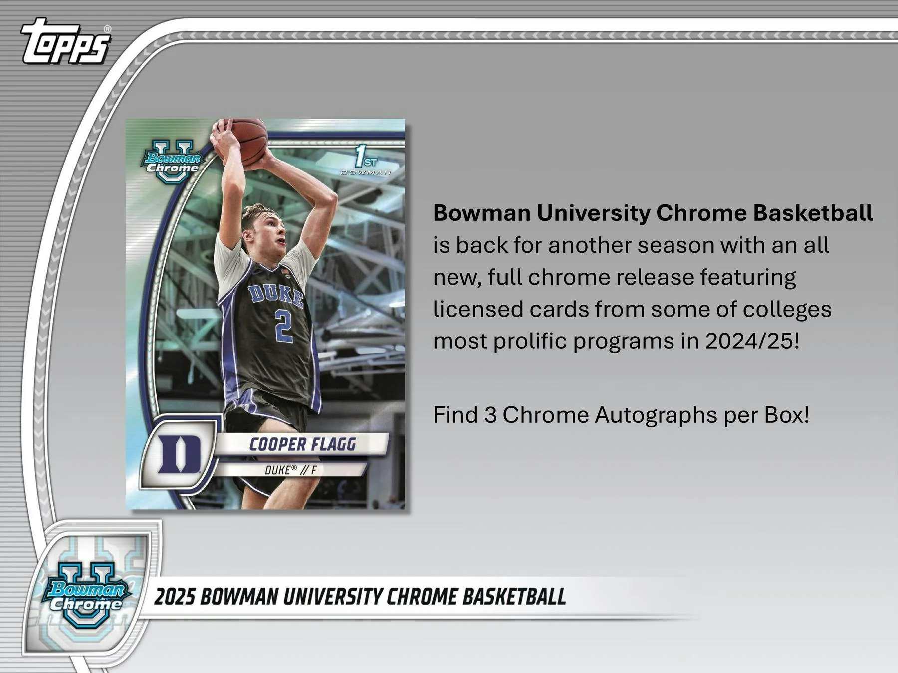 2024-25 Bowman University Chrome Basketball Breaker Delight Box - Image 3