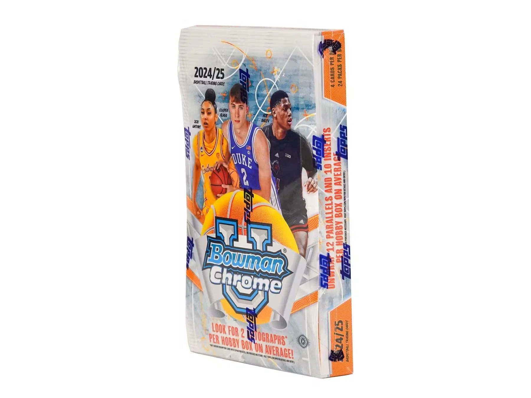 2024-25 Bowman University Chrome Basketball Hobby Box - Image 2