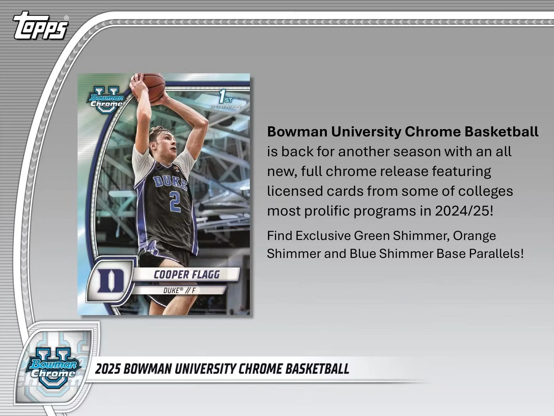 2024-25 Bowman University Chrome Basketball Mega Box - Image 3