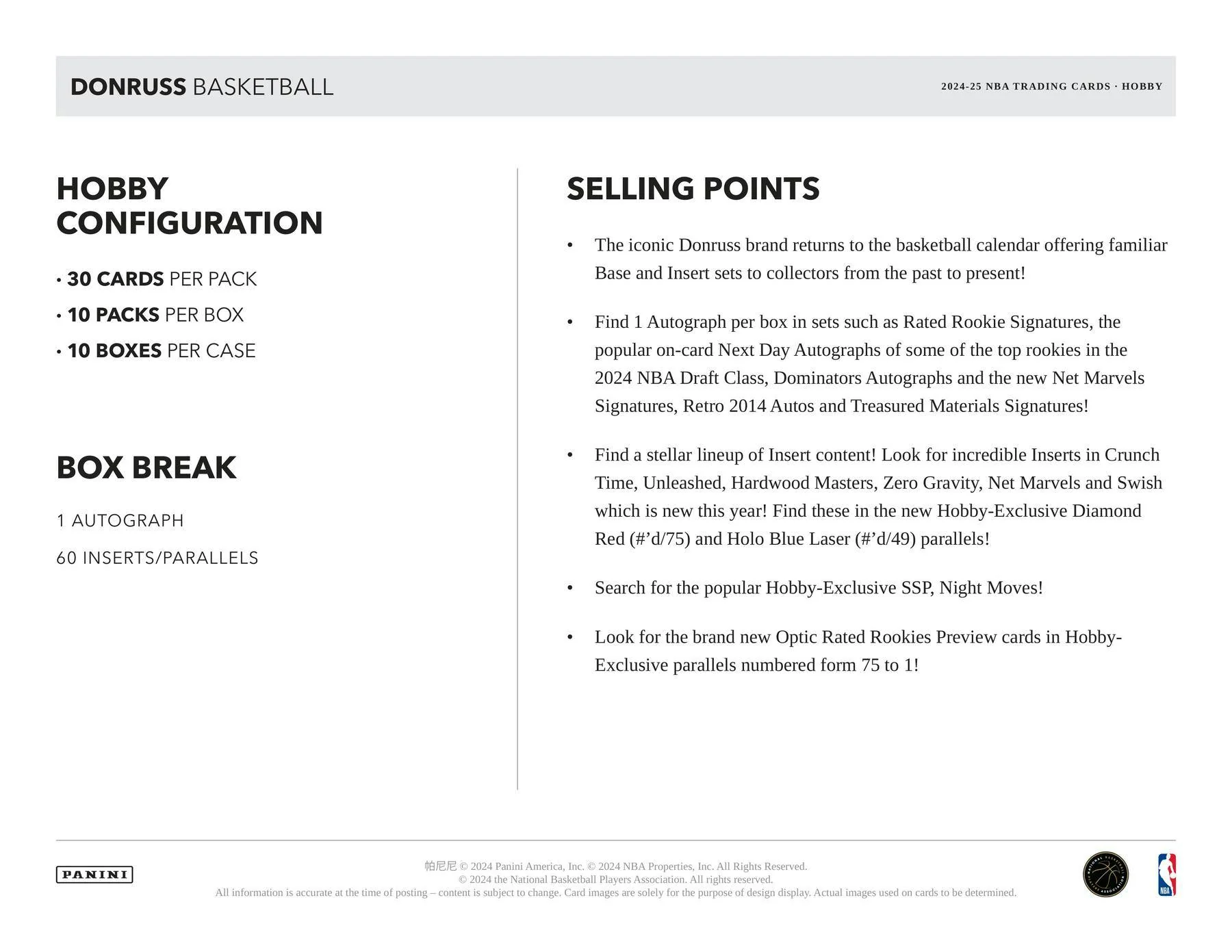 2024-25 Panini Donruss Basketball Hobby Box - Image 6