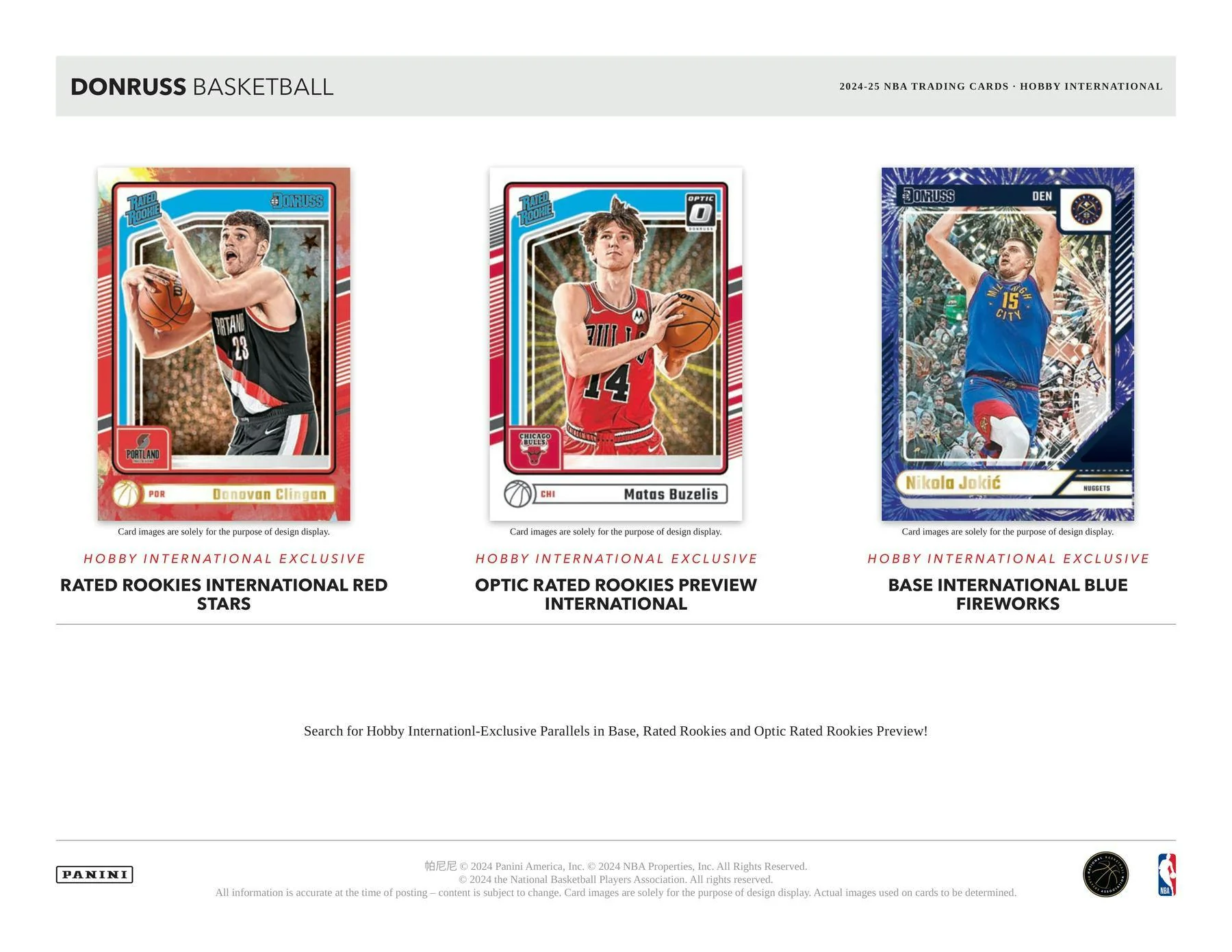 2024-25 Panini Donruss Basketball International Hobby Box – Columbia Sports Cards & More - Image 5