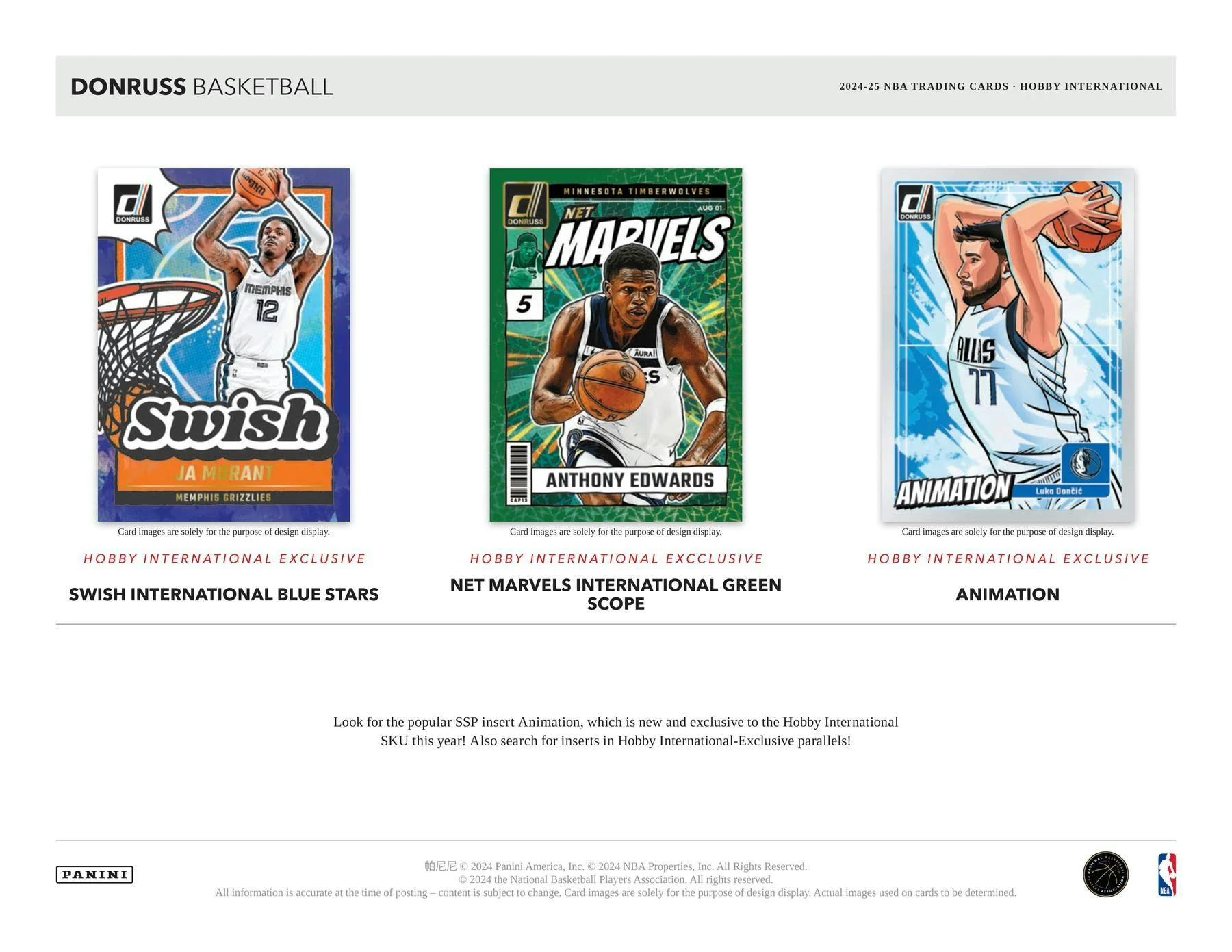 2024-25 Panini Donruss Basketball International Hobby Box – Columbia Sports Cards & More - Image 6
