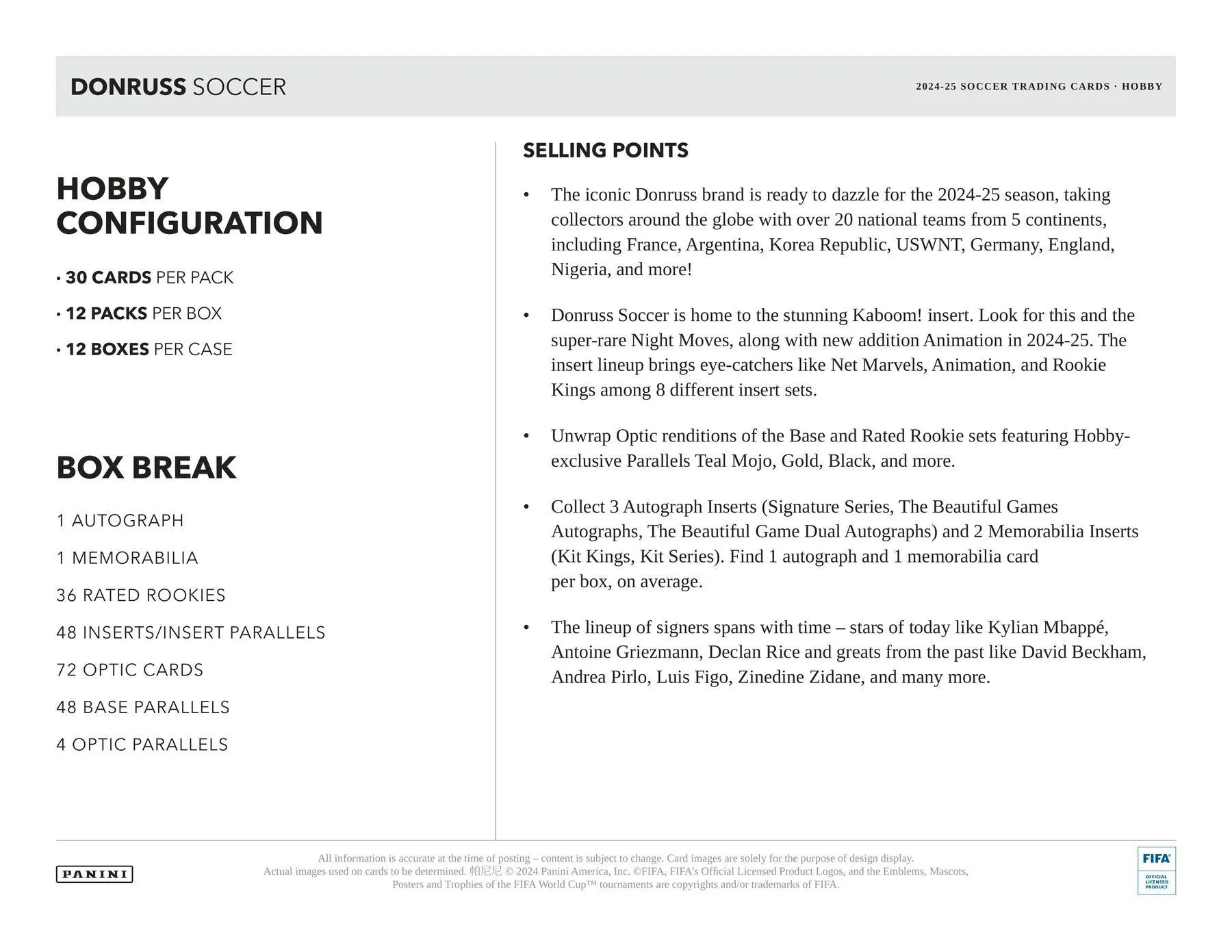 2024-25 Panini Donruss Soccer Hobby Box - Image 7