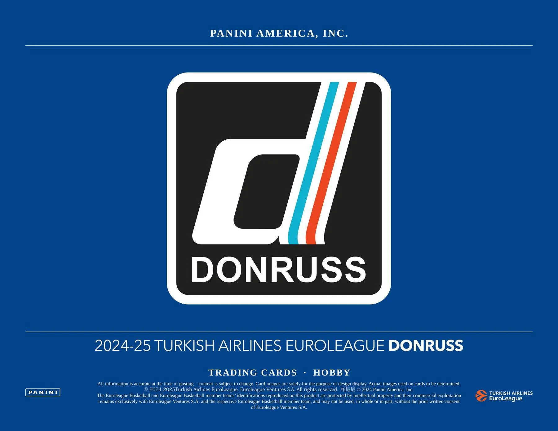 2024-25 Panini Donruss Turkish Airlines EuroLeague Basketball Hobby Box - Image 3