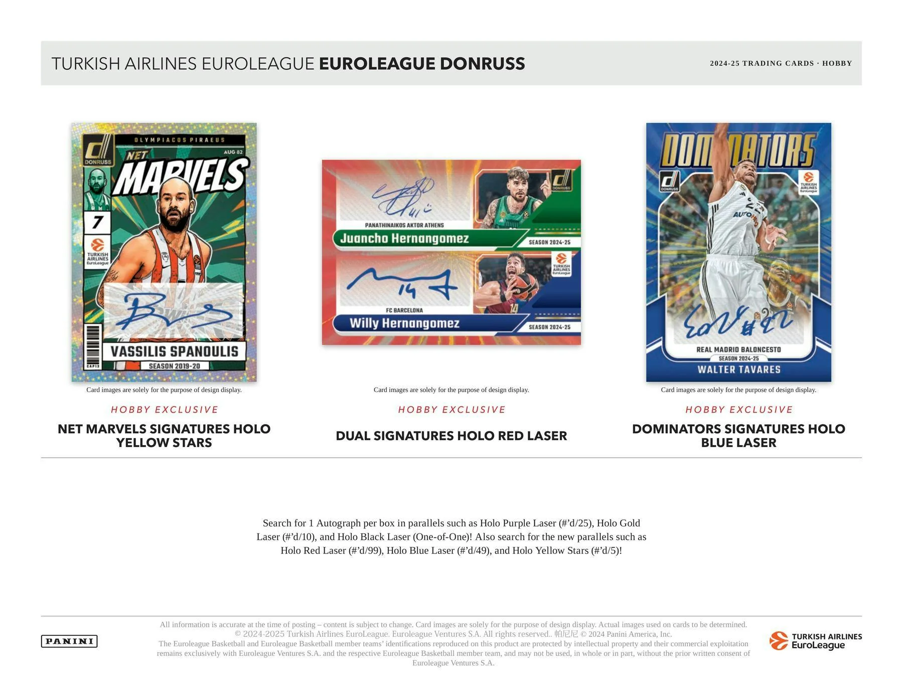 2024-25 Panini Donruss Turkish Airlines EuroLeague Basketball Hobby Box - Image 4
