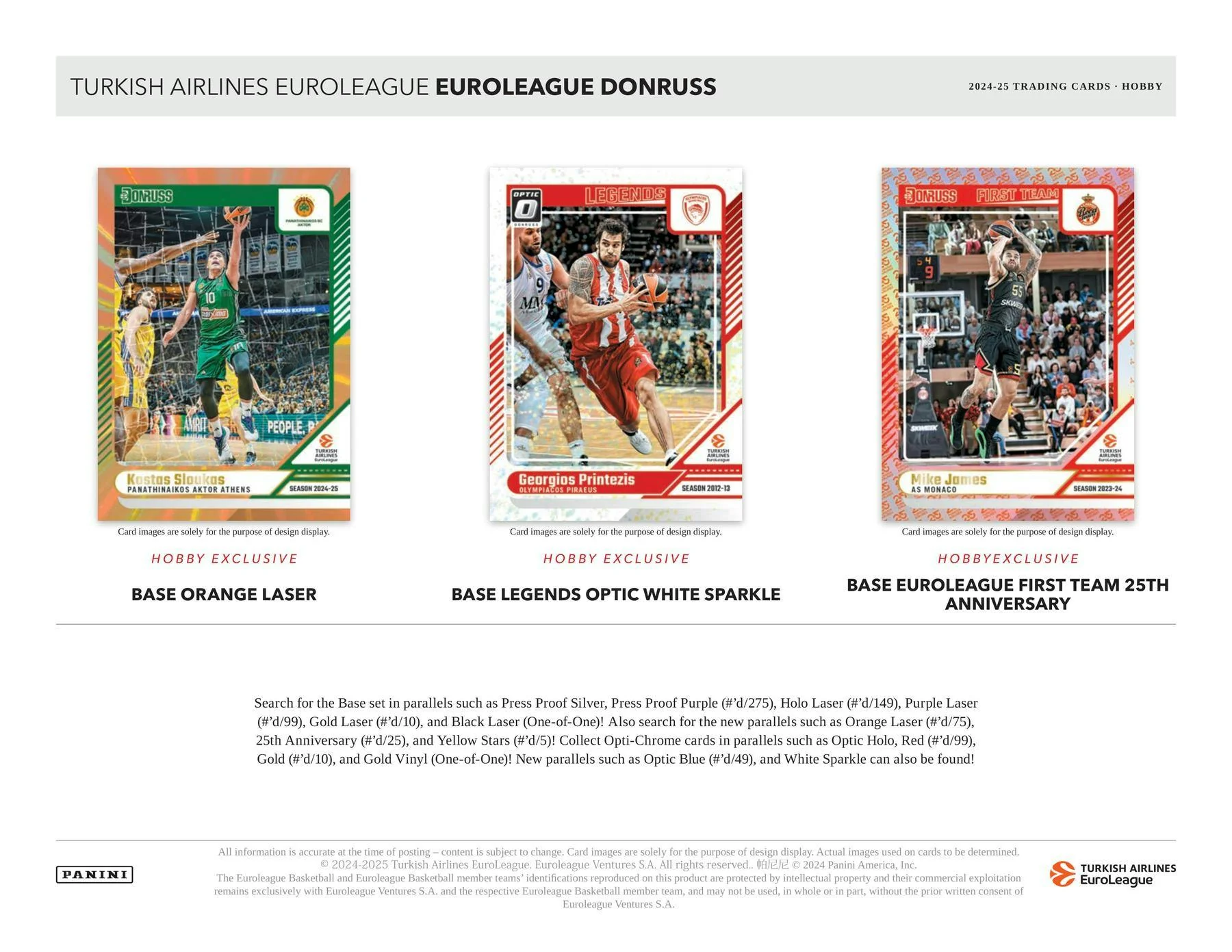 2024-25 Panini Donruss Turkish Airlines EuroLeague Basketball Hobby Box - Image 5