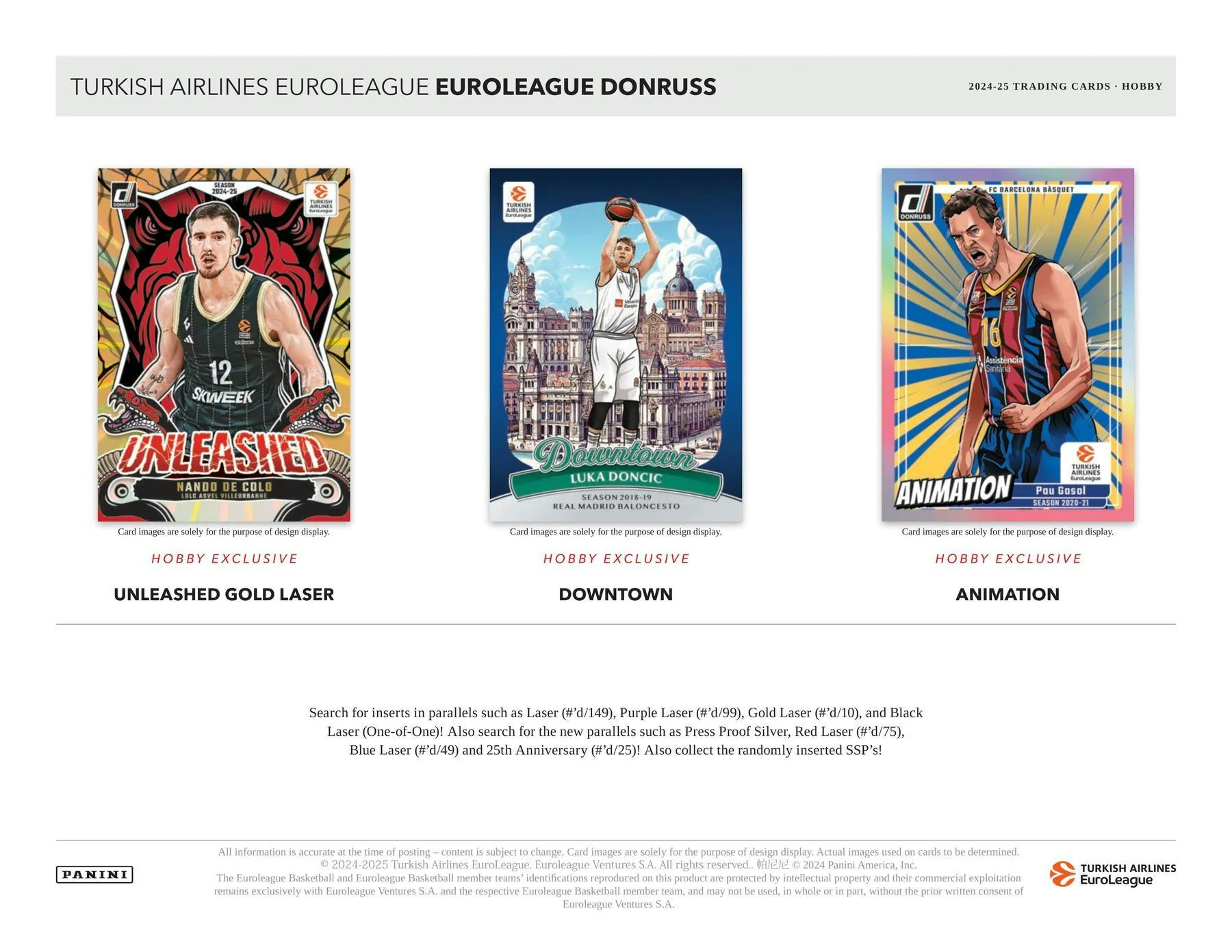 2024-25 Panini Donruss Turkish Airlines EuroLeague Basketball Hobby Box - Image 6