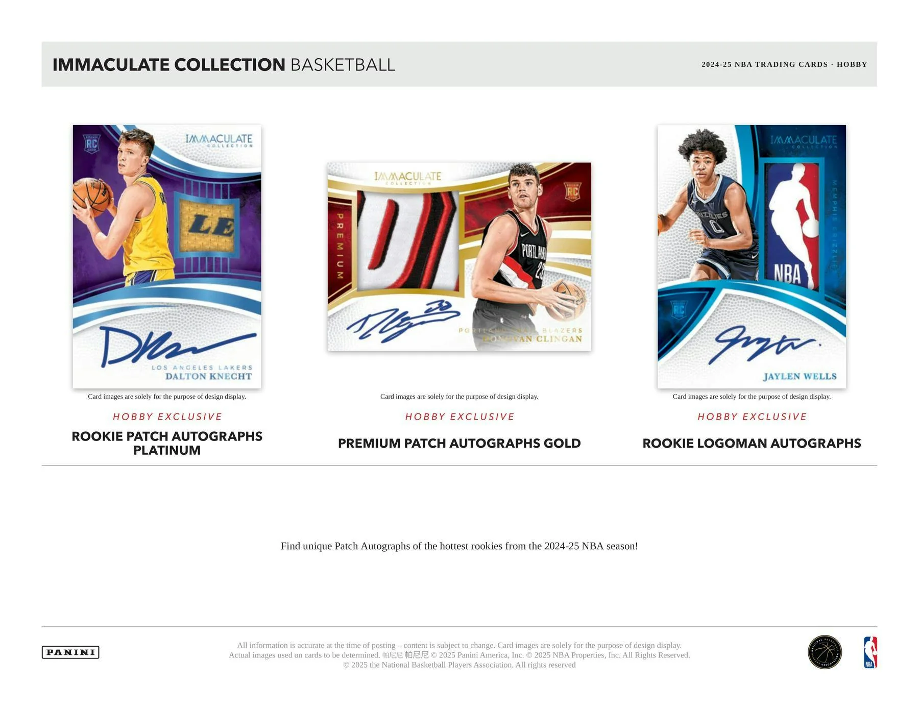 2024-25 Panini Immaculate Basketball Hobby Box | Columbia Sports Cards - Image 2