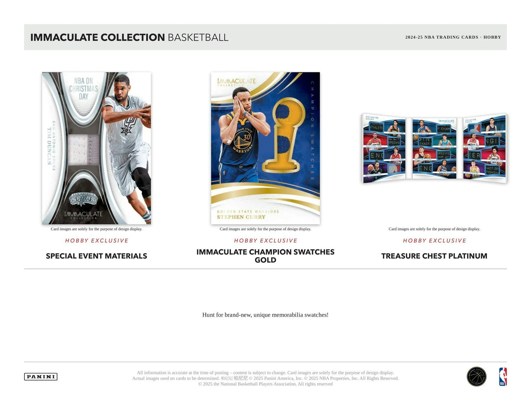 2024-25 Panini Immaculate Basketball Hobby Box | Columbia Sports Cards - Image 3