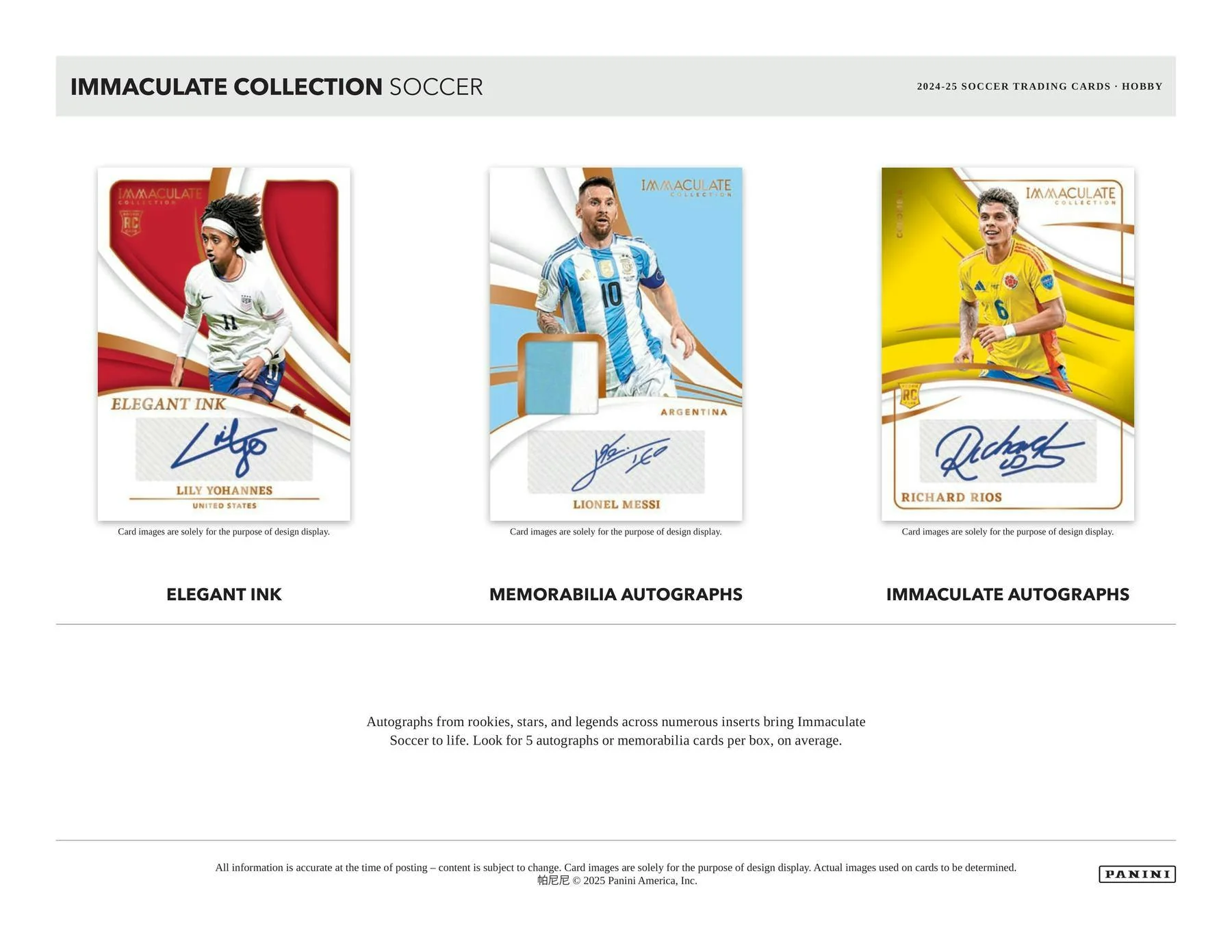 2024-25 Panini Immaculate Soccer Hobby Box | Columbia Sports Cards - Image 3
