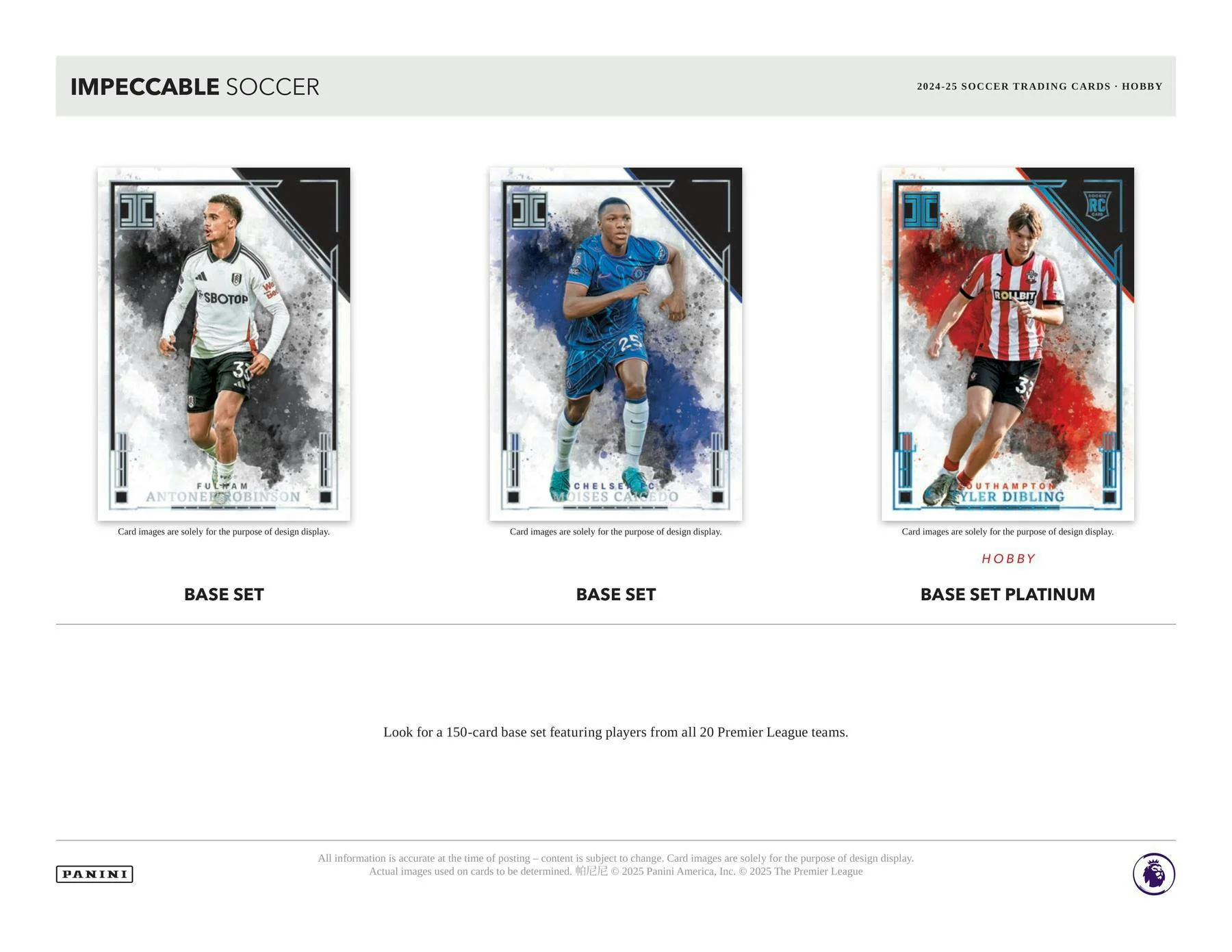 2024-25 Panini Impeccable EPL Premiere League Soccer Hobby Box - Image 4