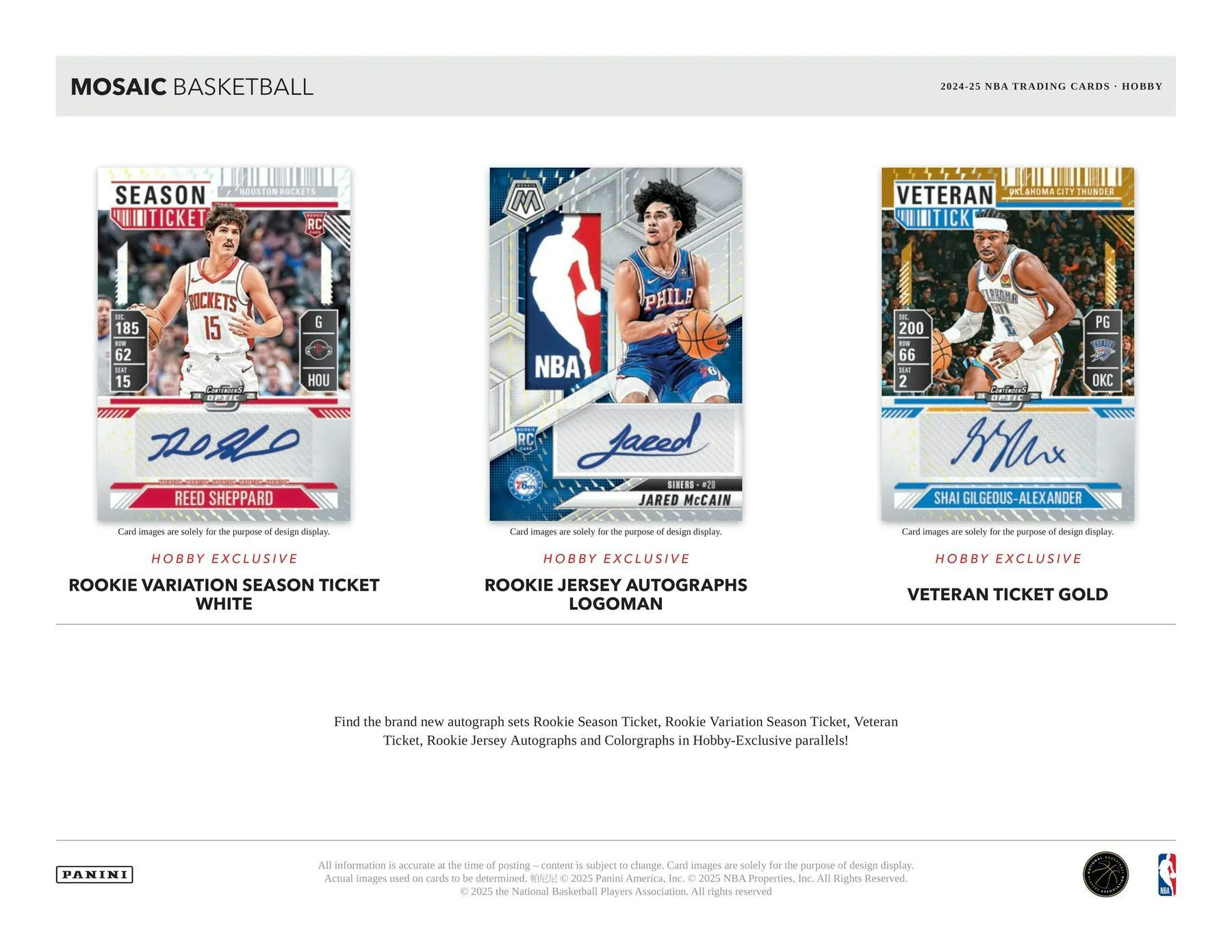 2024-25 Panini Mosaic Basketball Hobby Box | Columbia Sports Cards & More - Image 5