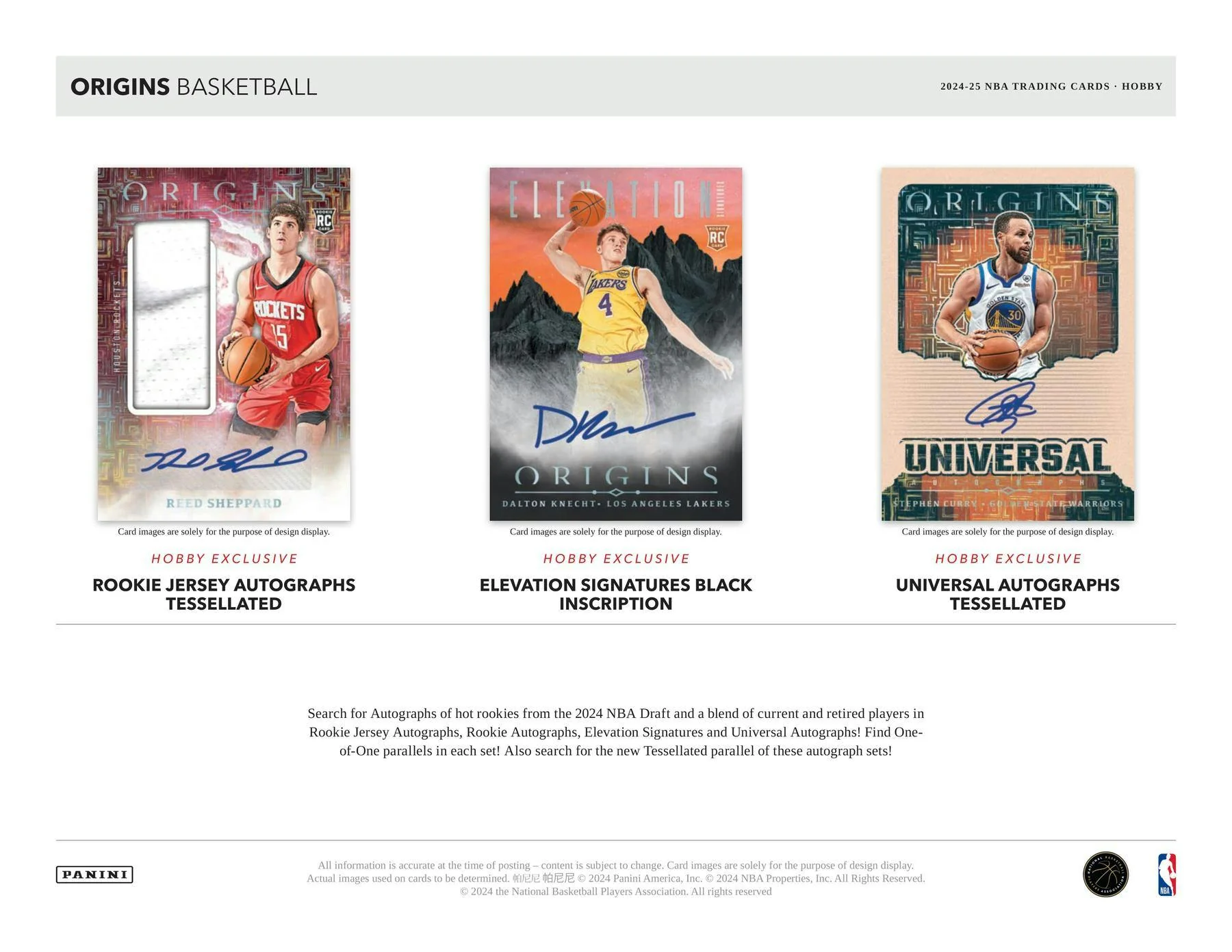 2024-25 Panini Origins Basketball Hobby Box - Image 3