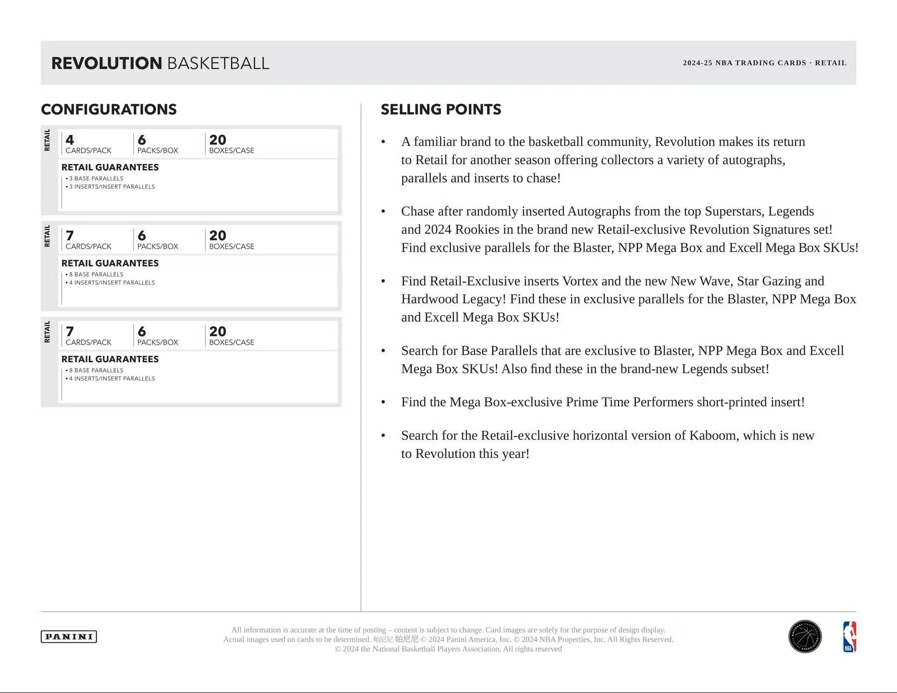 2024-25 Panini Revolution Basketball Mega Box | Columbia Sports Cards - Image 7