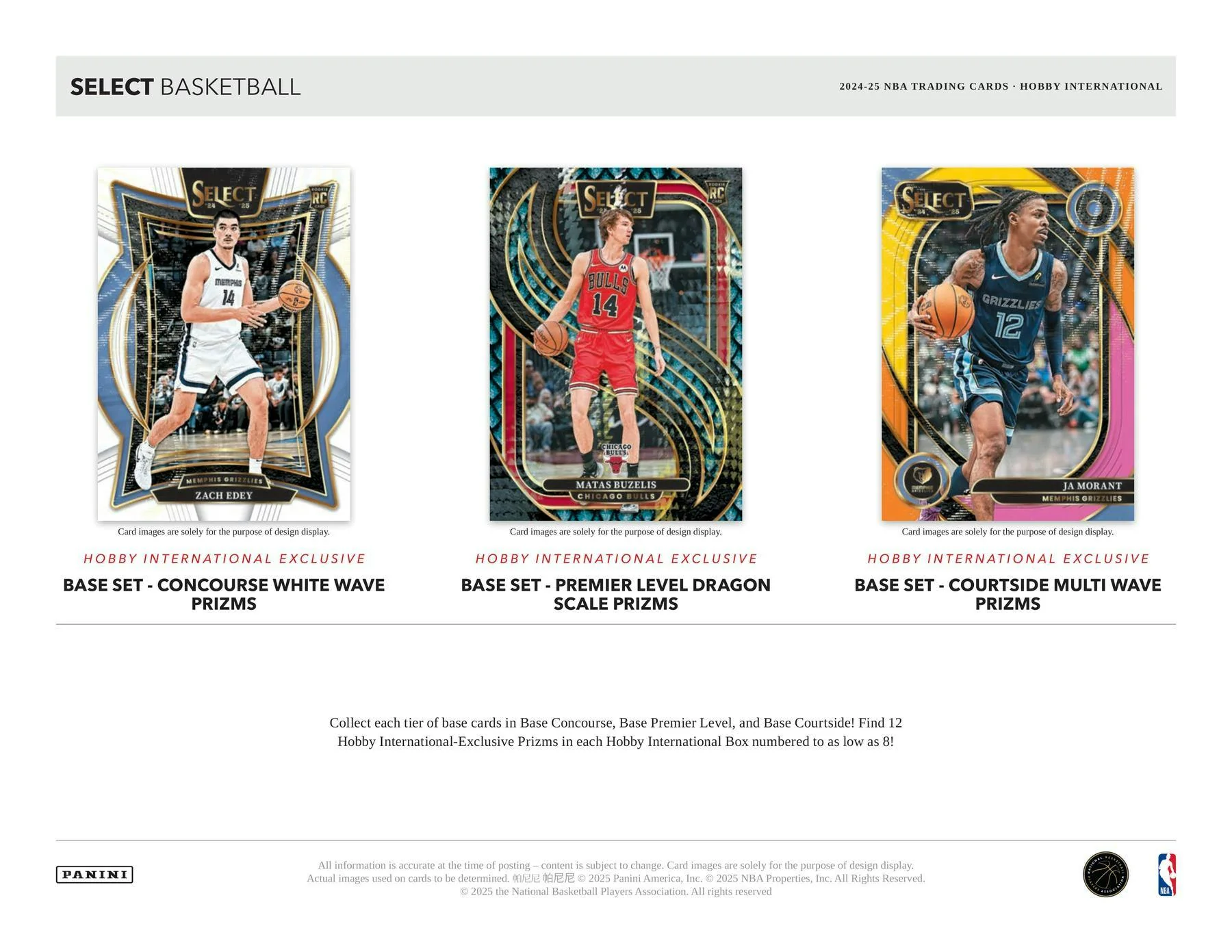 2024-25 Panini Select Basketball International Hobby Box – Columbia Sports Cards & More - Image 4