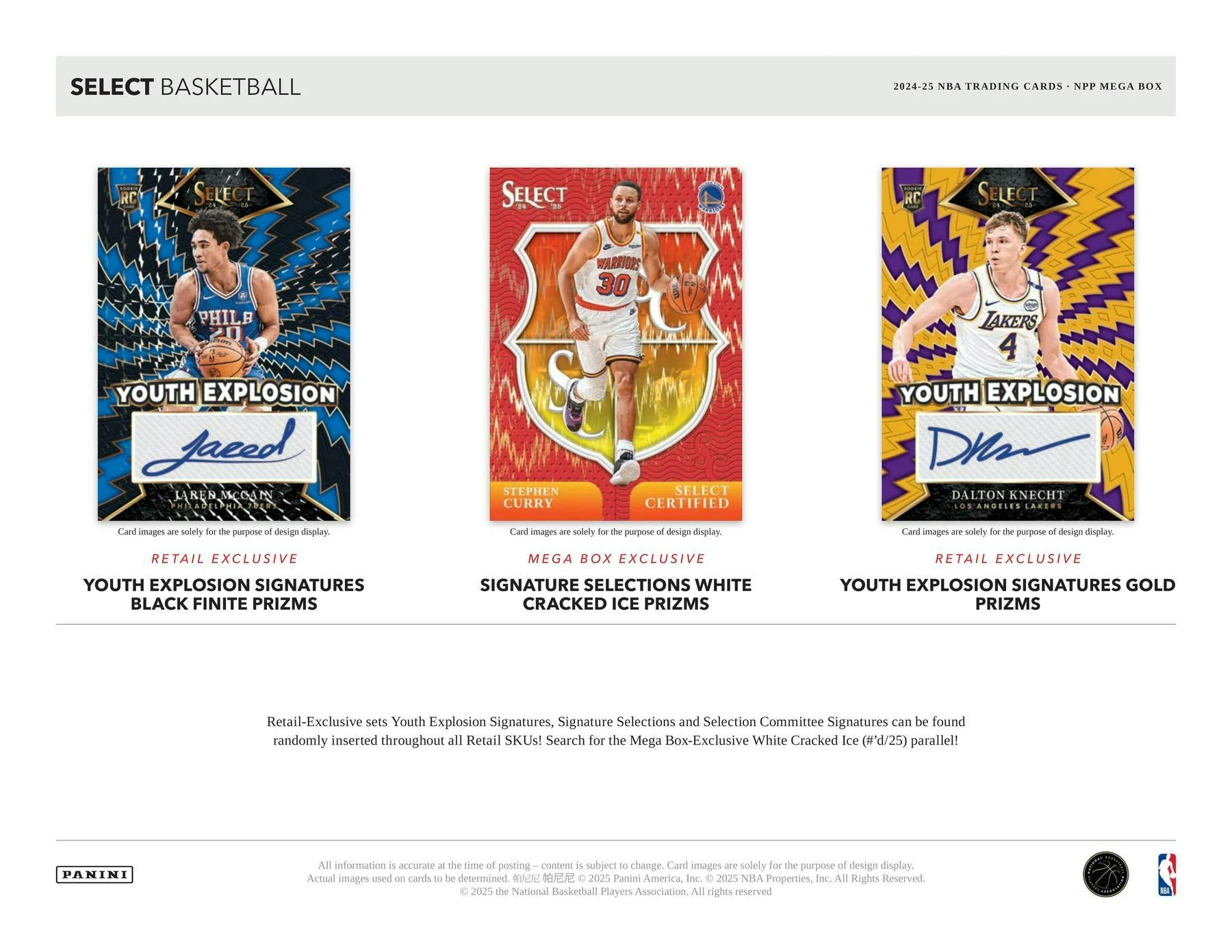 2024-25 Panini Select Basketball Mega Box (Cracked Ice Parallels) | Columbia Sports Cards - Image 4