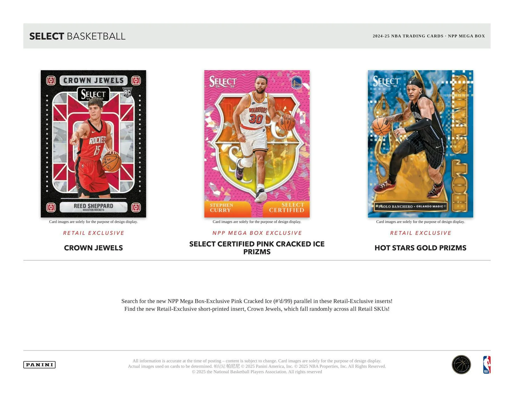 2024-25 Panini Select Basketball Mega Box (Cracked Ice Parallels) | Columbia Sports Cards - Image 5