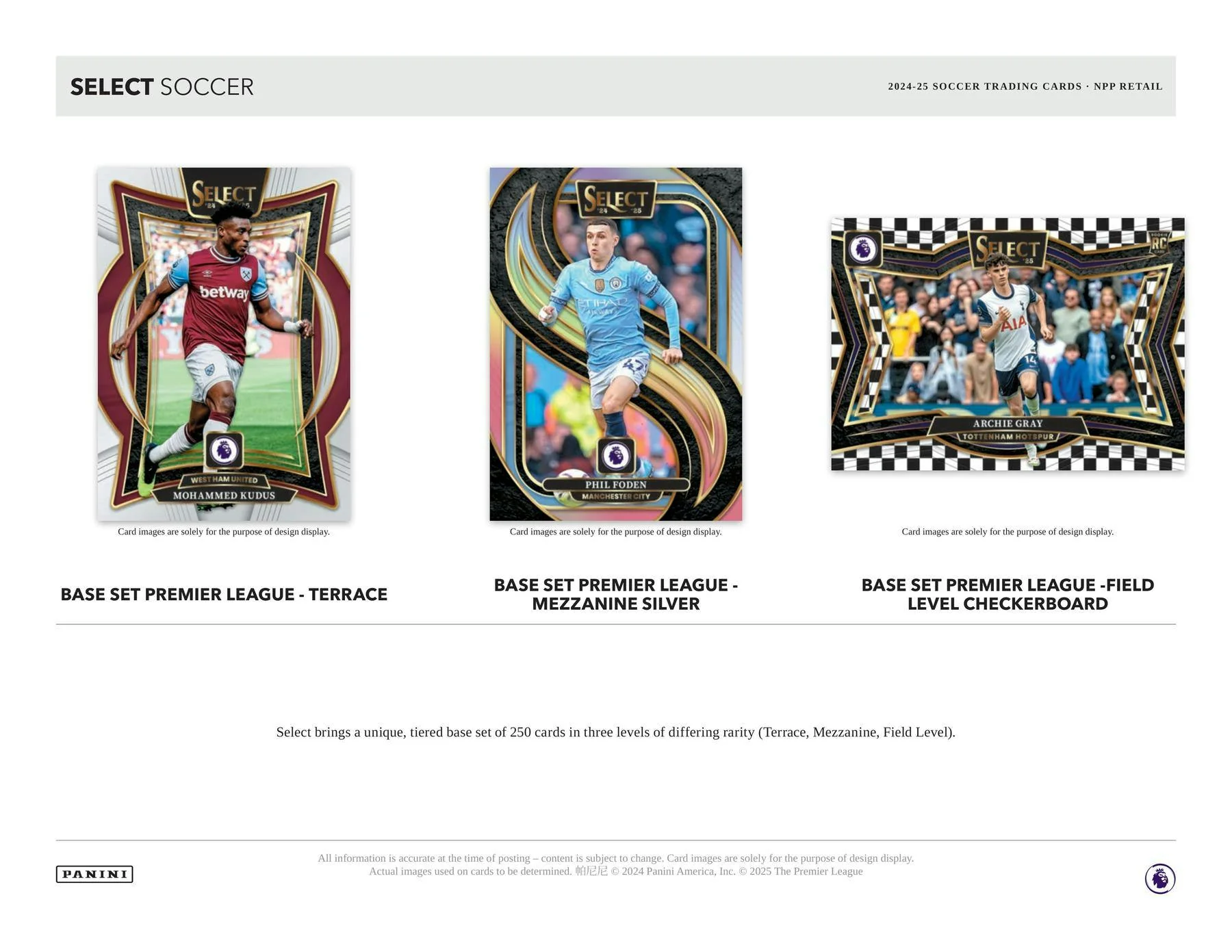 2024-25 Panini Select Premier League EPL Soccer 6-Pack Blaster Box - Image 4