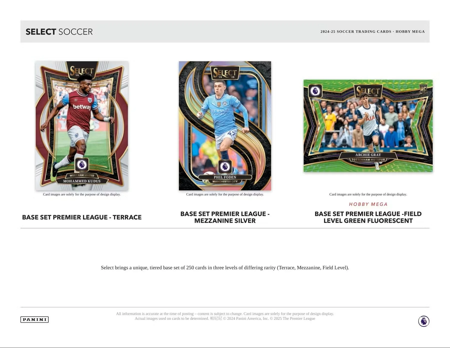 2024-25 Panini Select Premier League EPL Soccer Mega Box | Columbia Sports Cards - Image 4