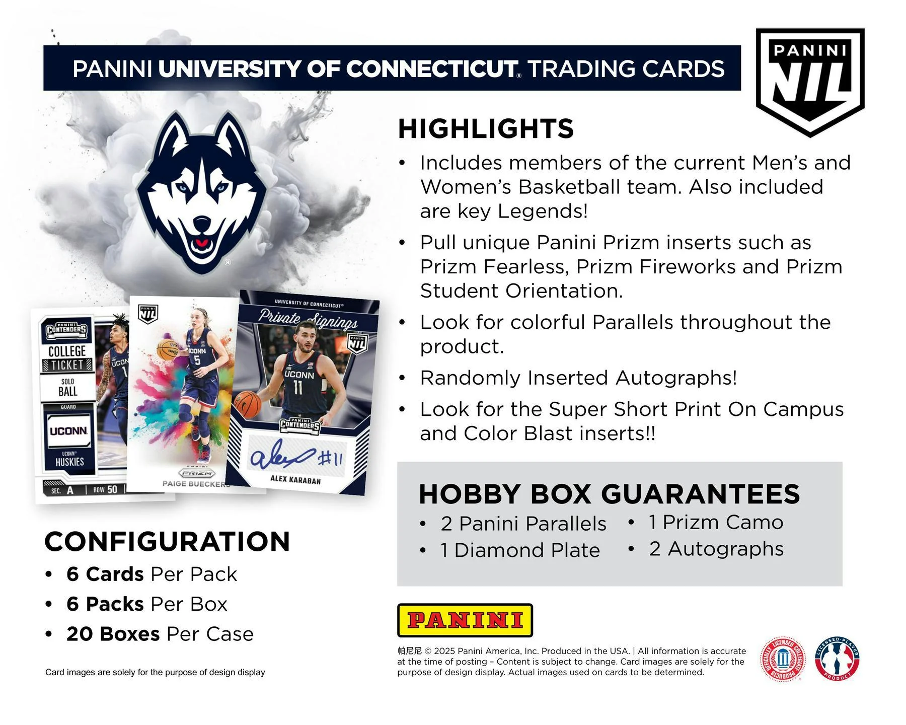 2024-25 Panini UConn Collegiate Basketball Hobby Box - Image 6